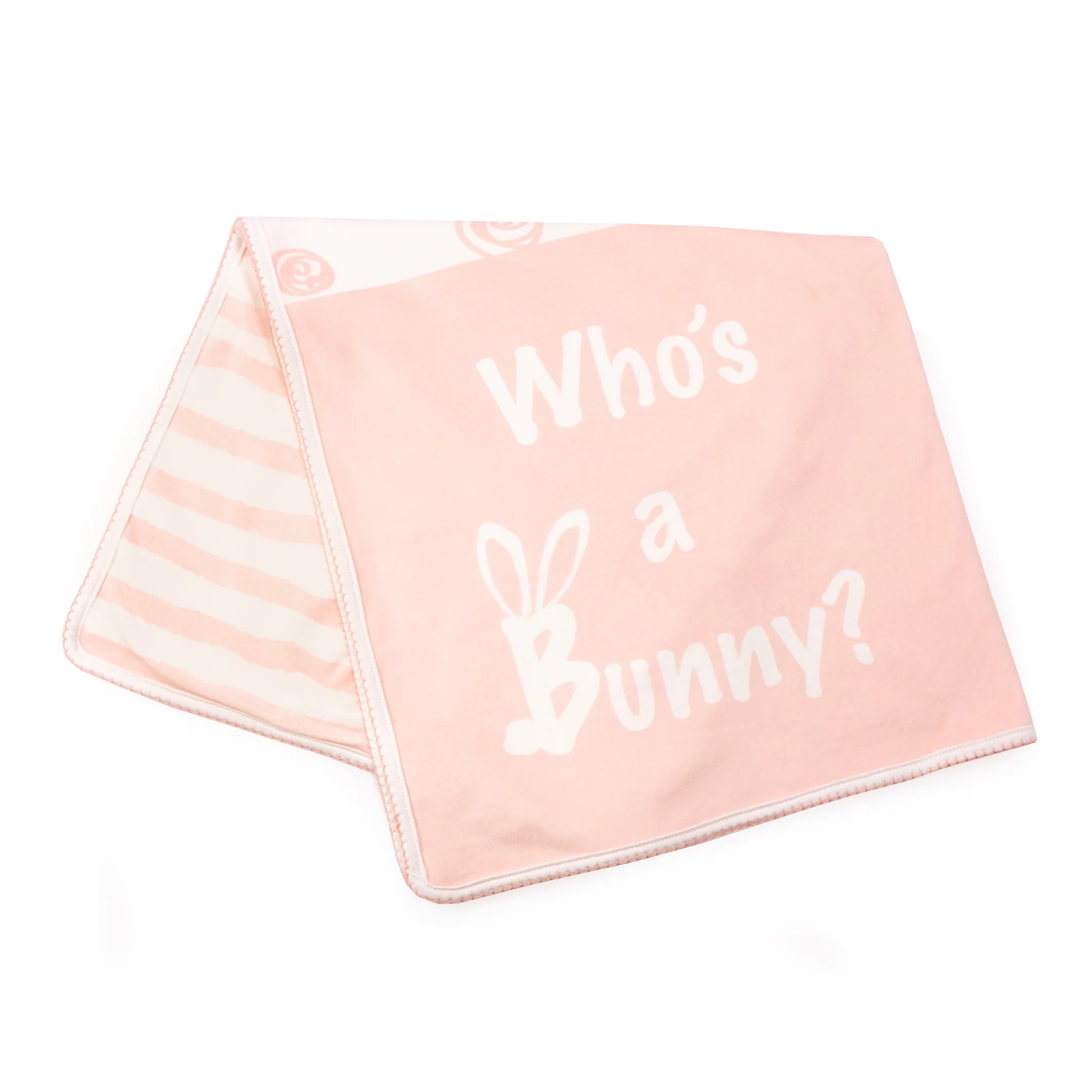 RETIRED  - Blossom Who's a Bunny Receiving Blanket - Image 3