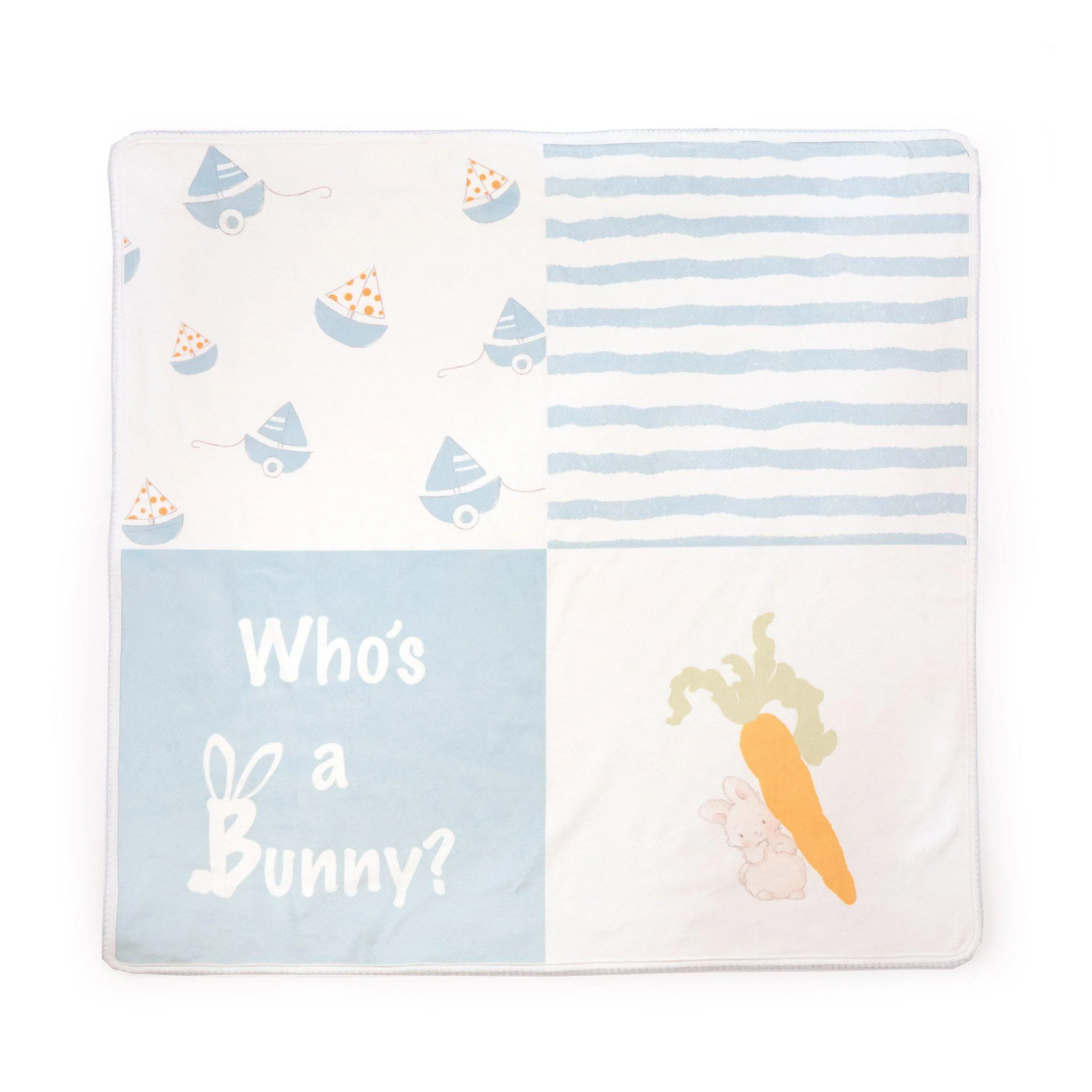 RETIRED - Bud Who's A Bunny Receiving Blanket