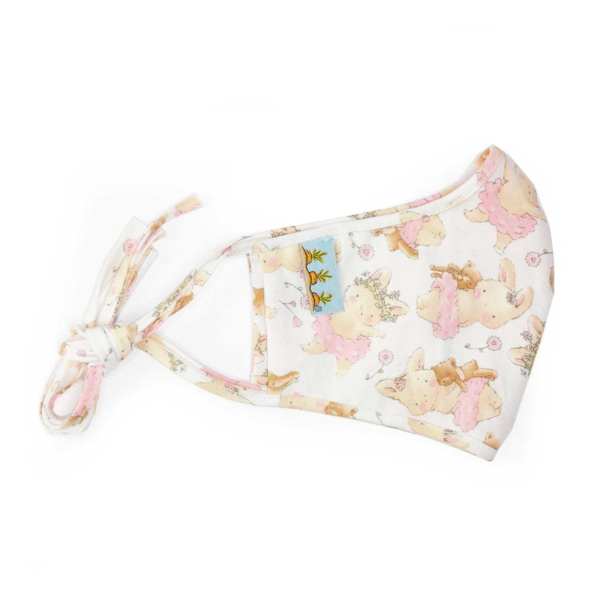 RETIRED - Hand-Crafted Adult Cloth Face Mask - TuTu Blossom Bunny