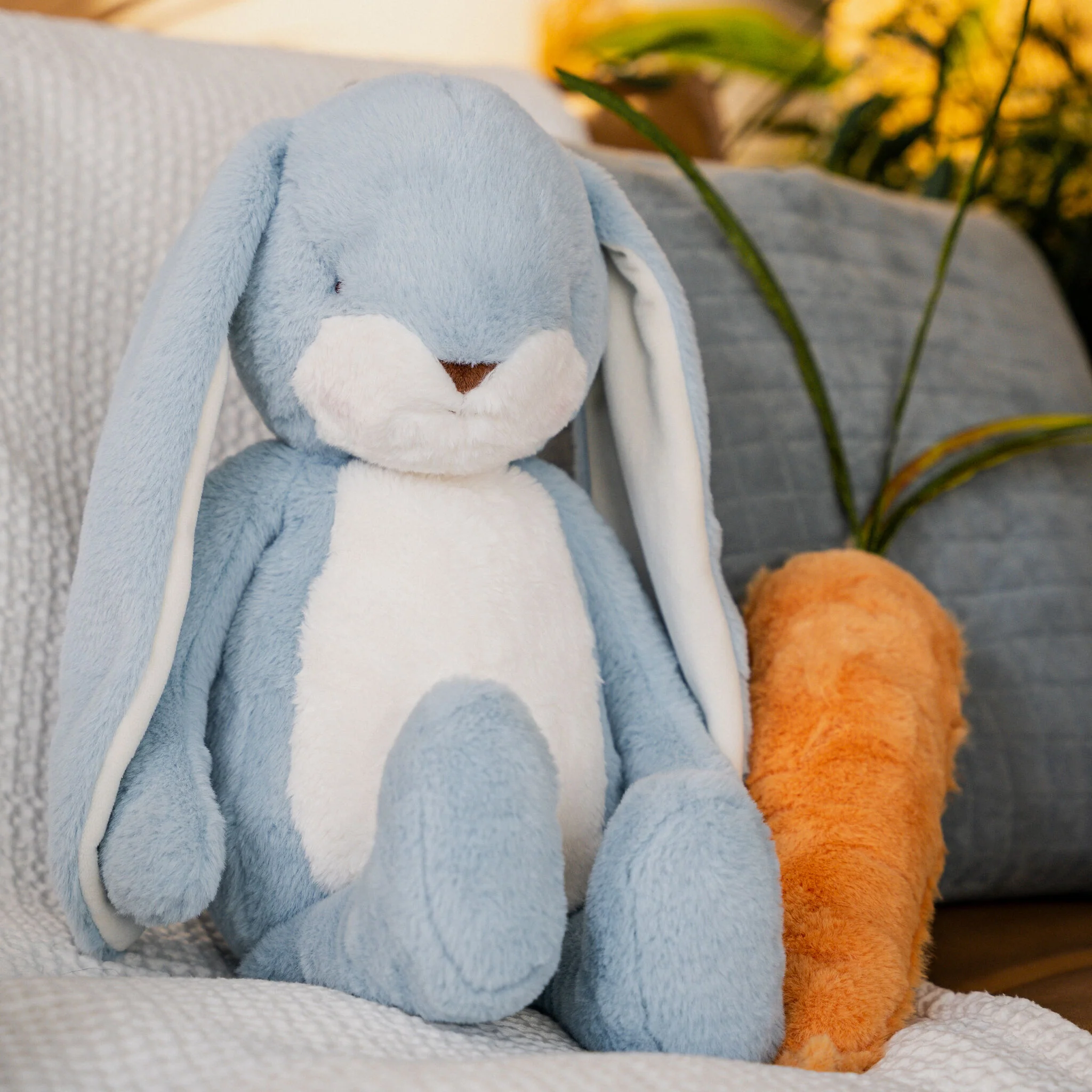 Big 20" Floppy Nibble Bunny- Maui Blue - Image 2