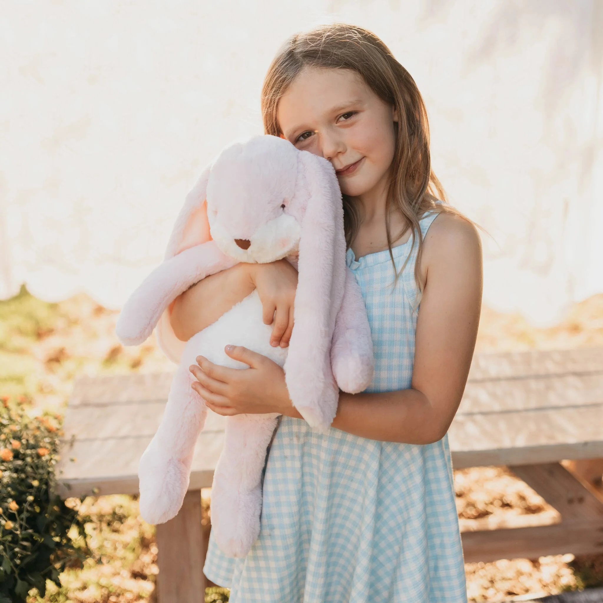 Big 20" Floppy Nibble Bunny – Pink - Image 2