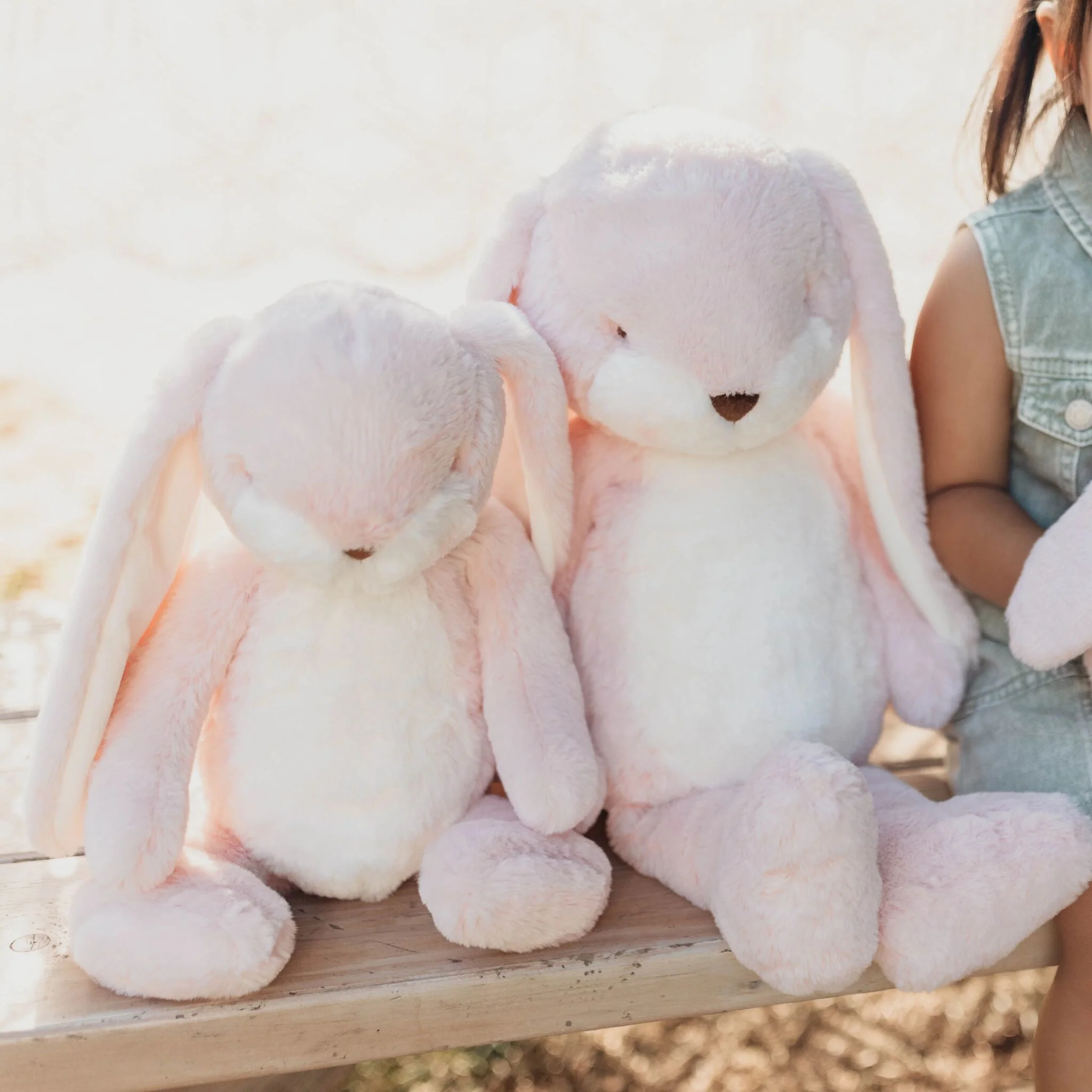 Big 20" Floppy Nibble Bunny – Pink - Image 6