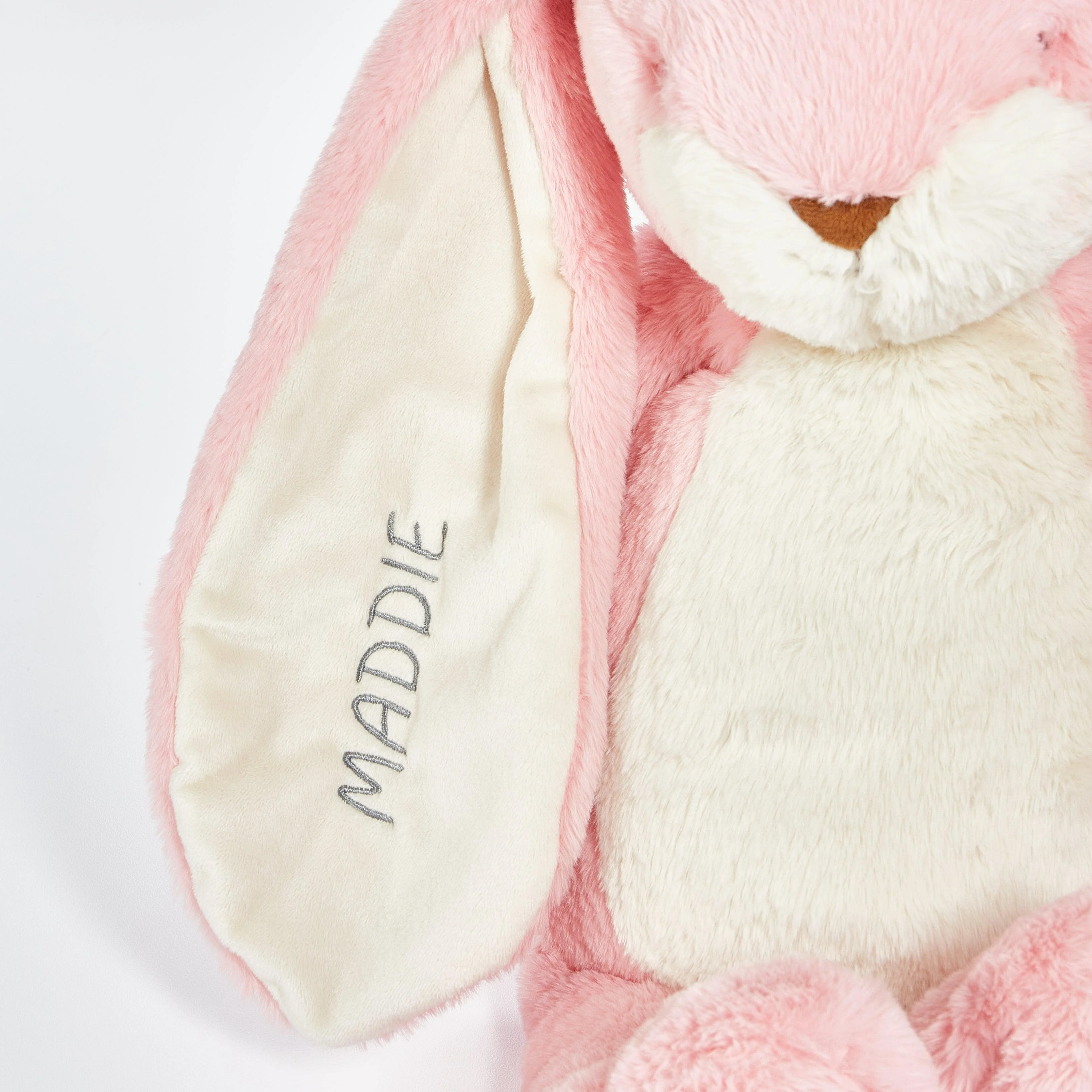RETIRED - Big Floppy Nibble 20" Bunny - Coral Blush - Image 5