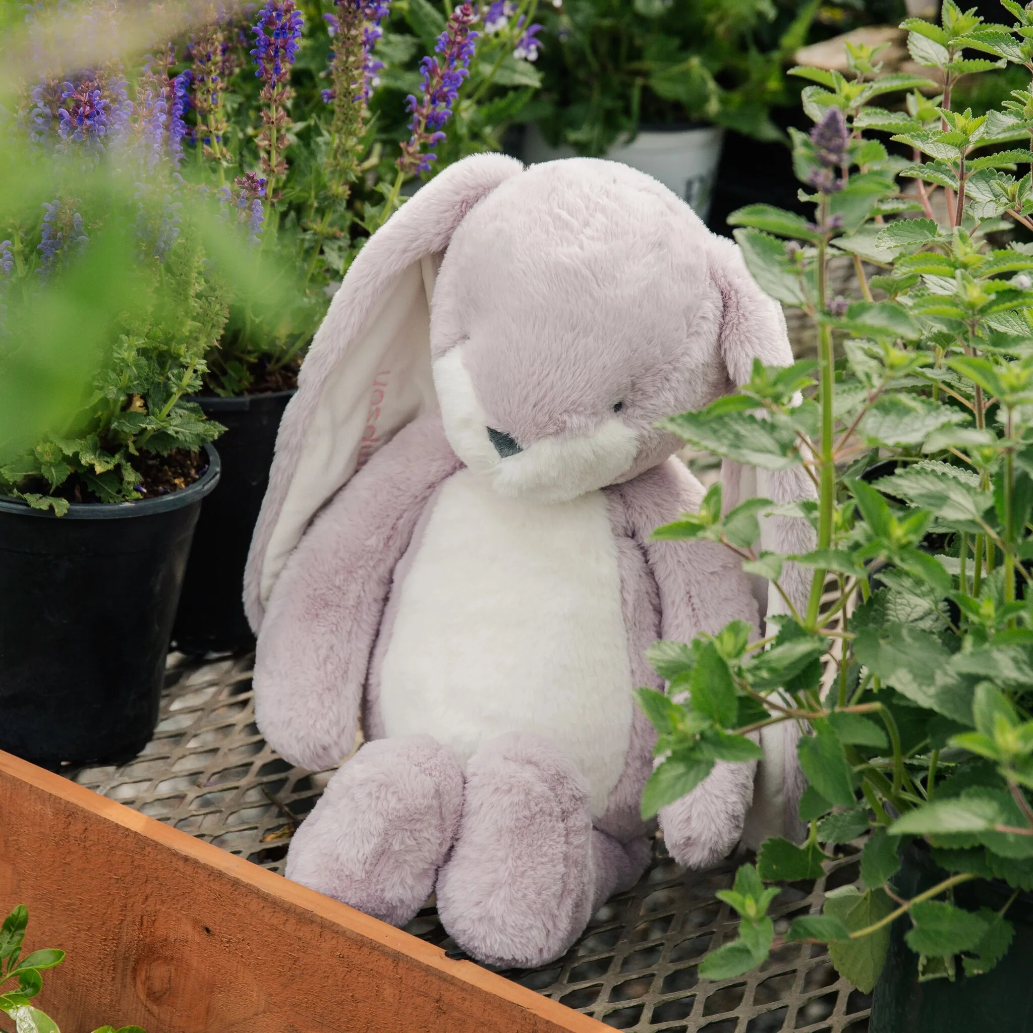 Big 20" Floppy Nibble Bunny-  Lilac Marble - Image 5