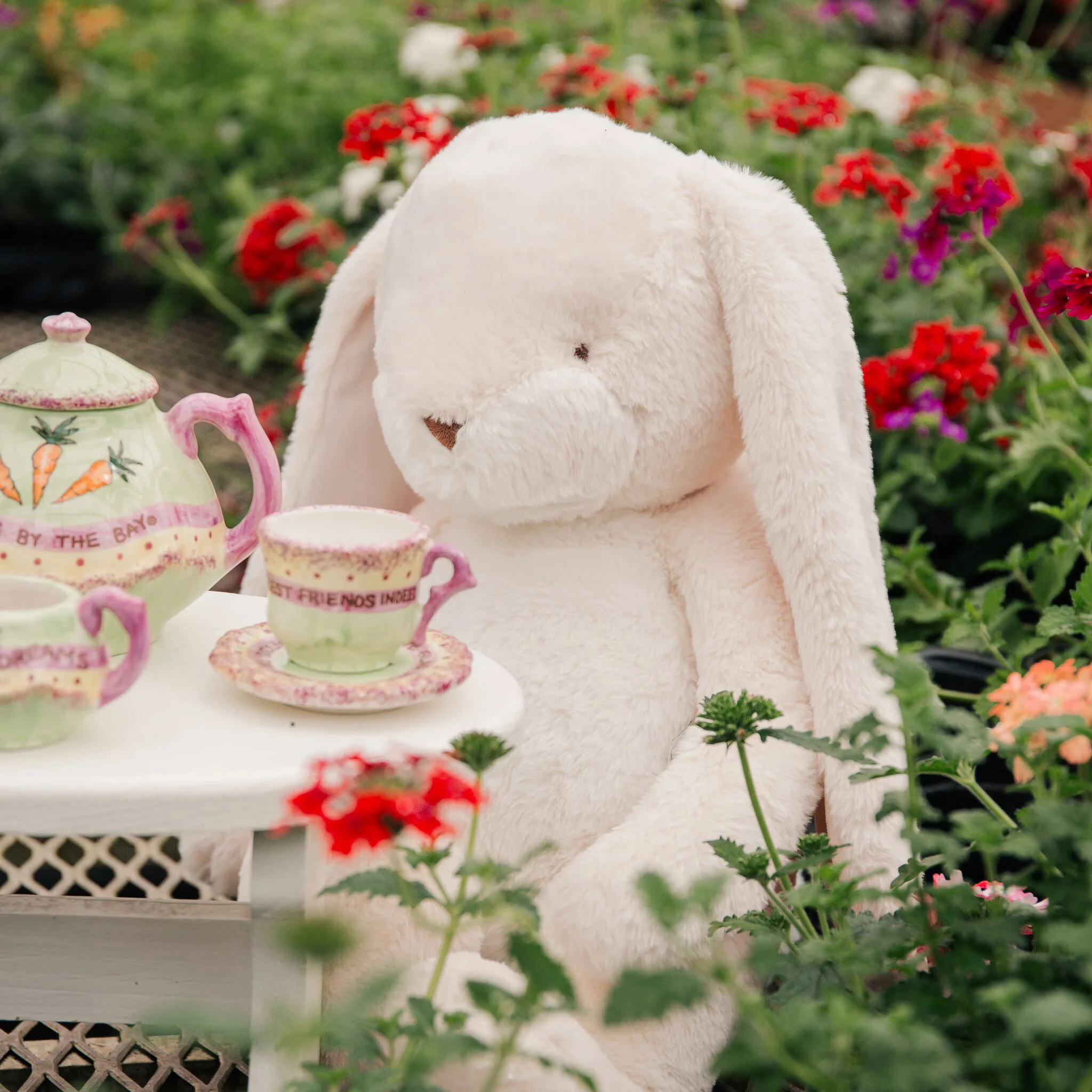 RETIRED - Big Nibble 20" Bunny - Cream - Image 2