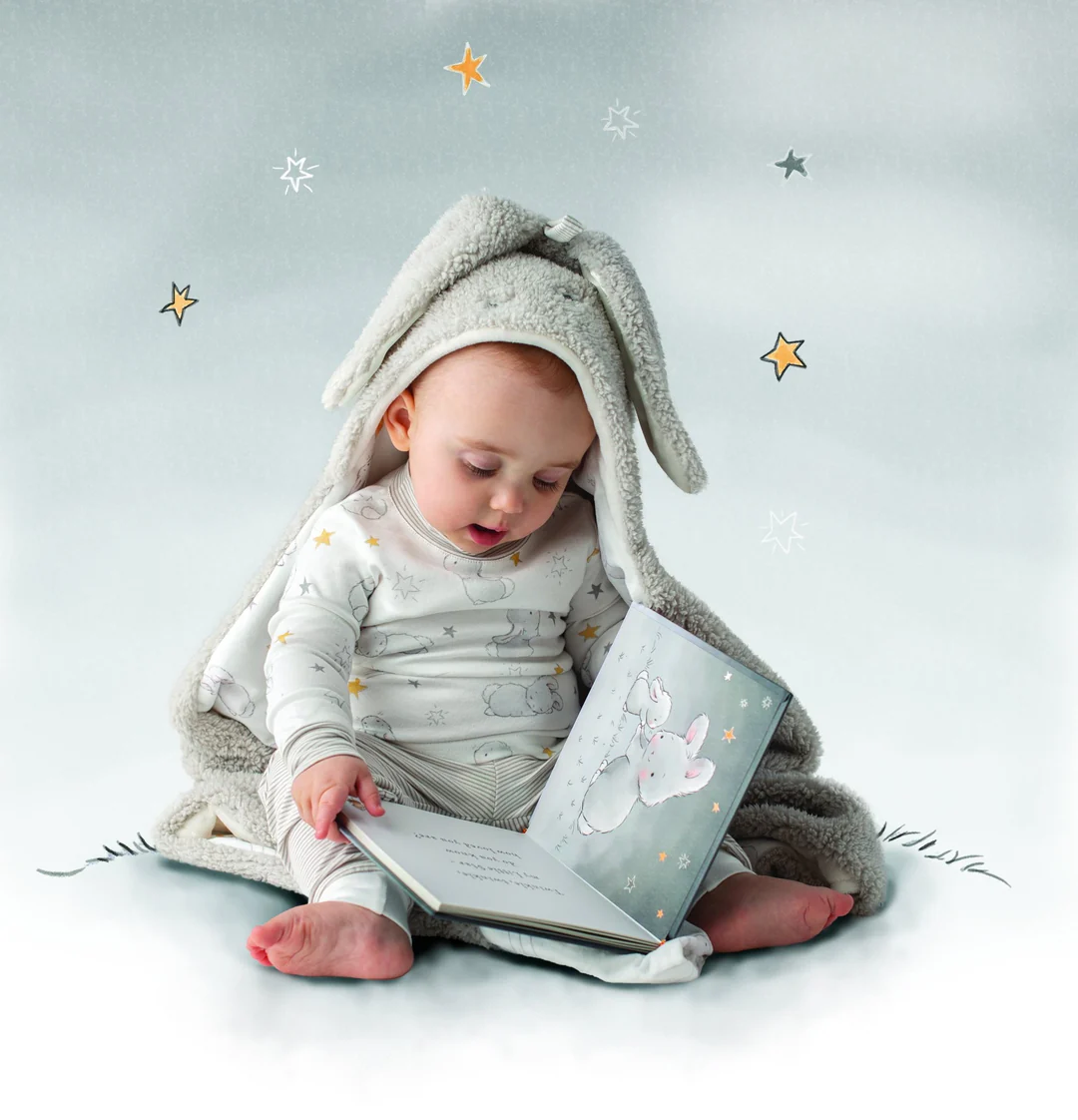 RETIRED - Bloom Hooded Blanket and Buddy Gift Set - Image 3