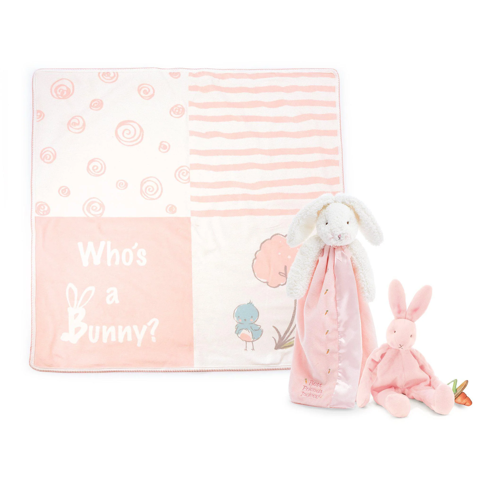 RETIRED - Blossom Bunny Lovies On-The-Go Baby Gift Set