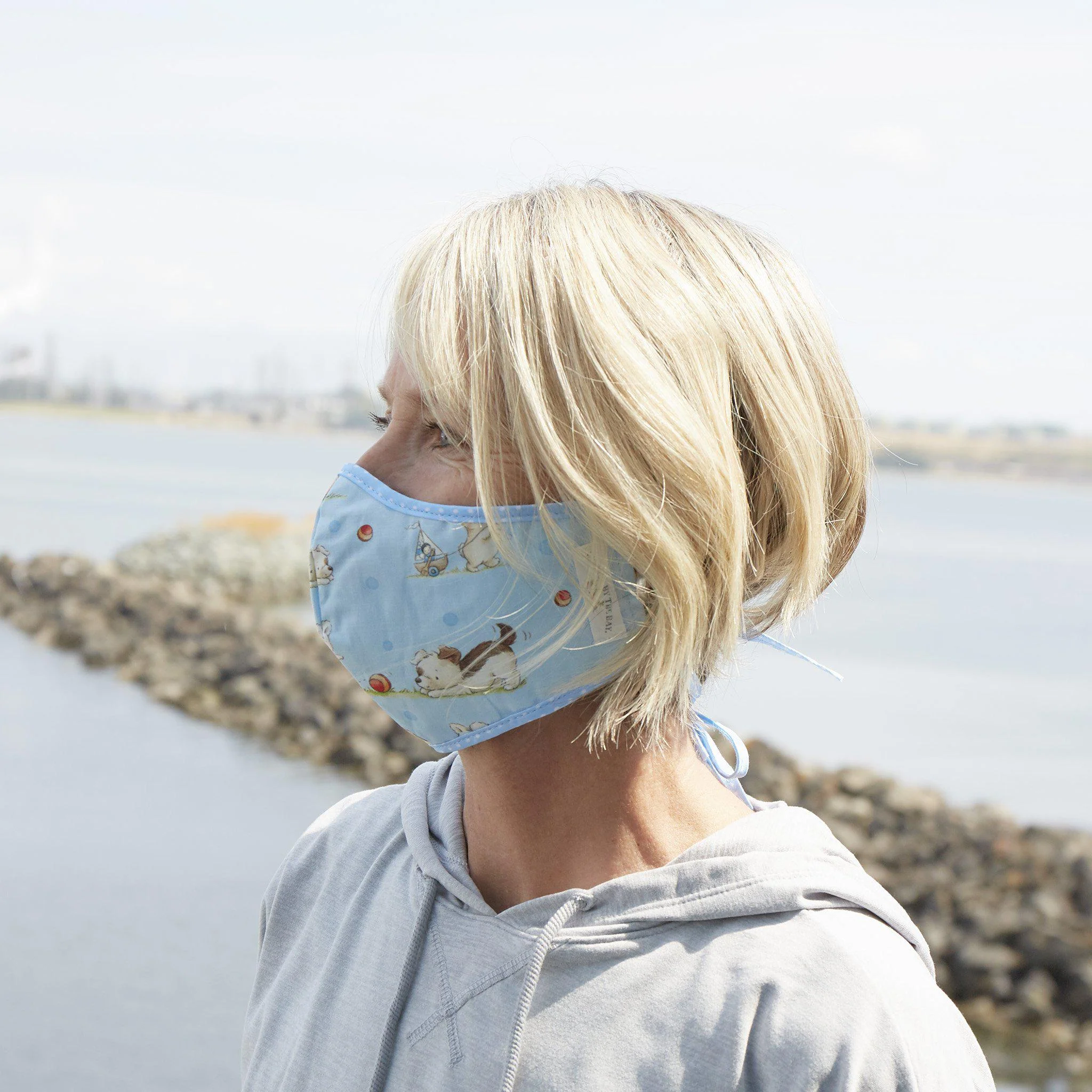 RETIRED - Bud Bunny and Skipit Pup Cloth Face Mask for Adults and Kids - Image 4