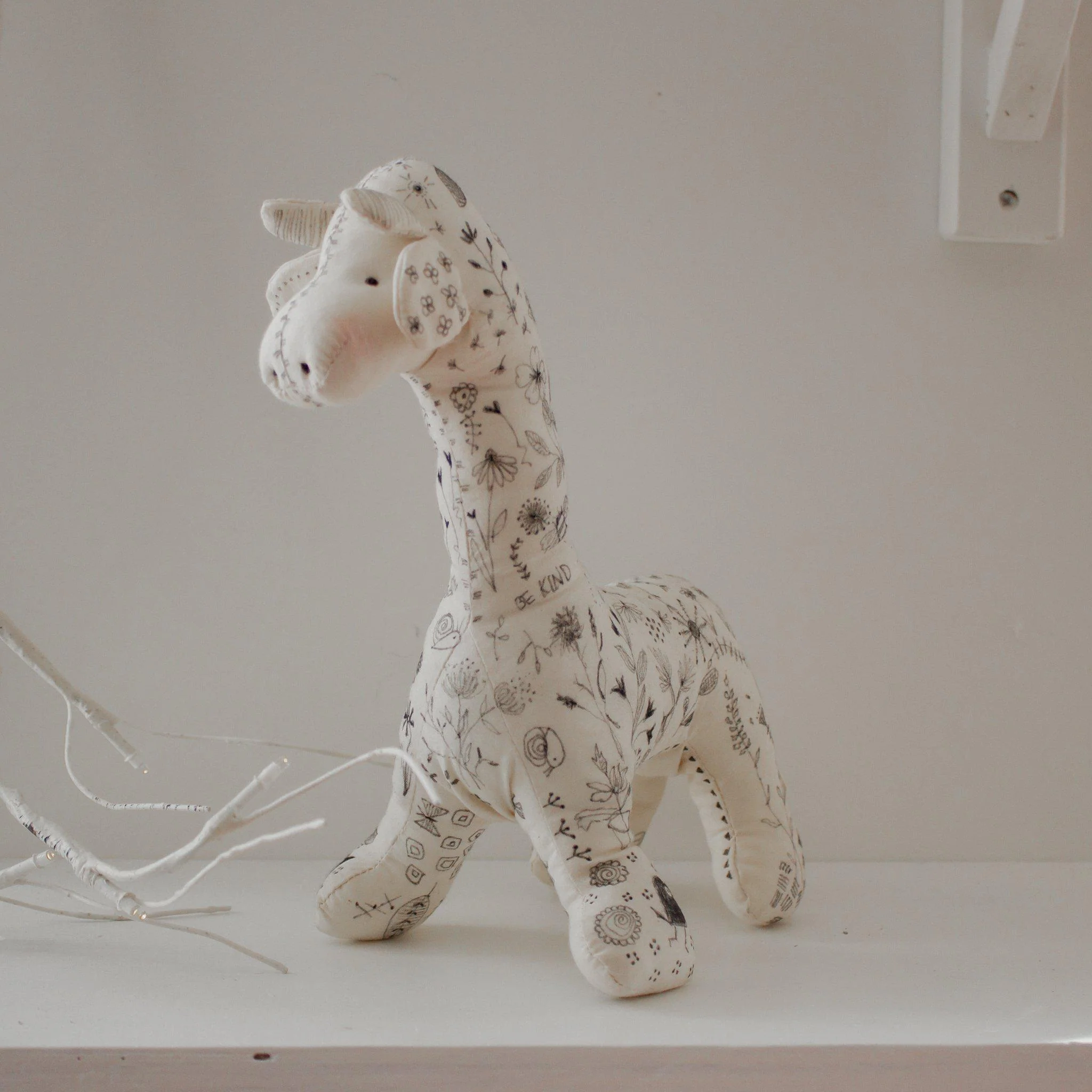 RETIRED - Hutch Studio Original - Smiley Giraffe - One of A Kind