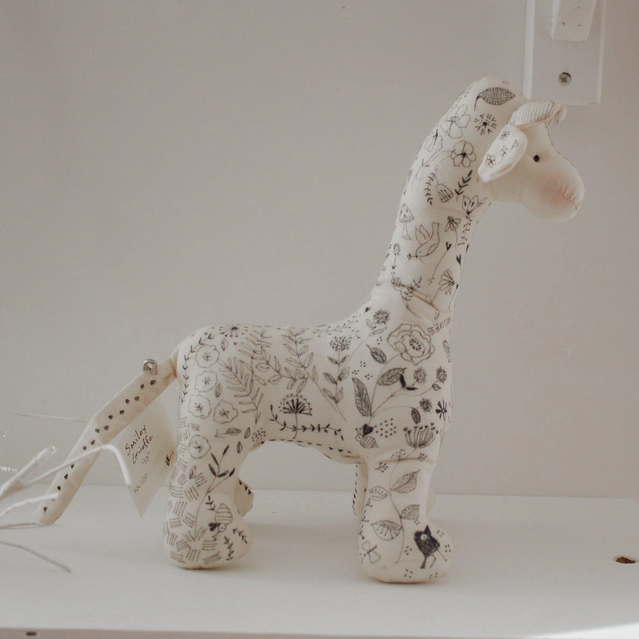 RETIRED - Hutch Studio Original - Smiley Giraffe - One of A Kind - Image 4