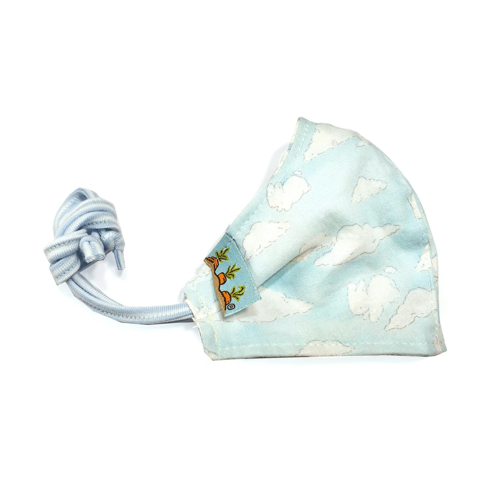 RETIRED - Hand-Crafted Child Cloth Face Mask - Bunny Clouds