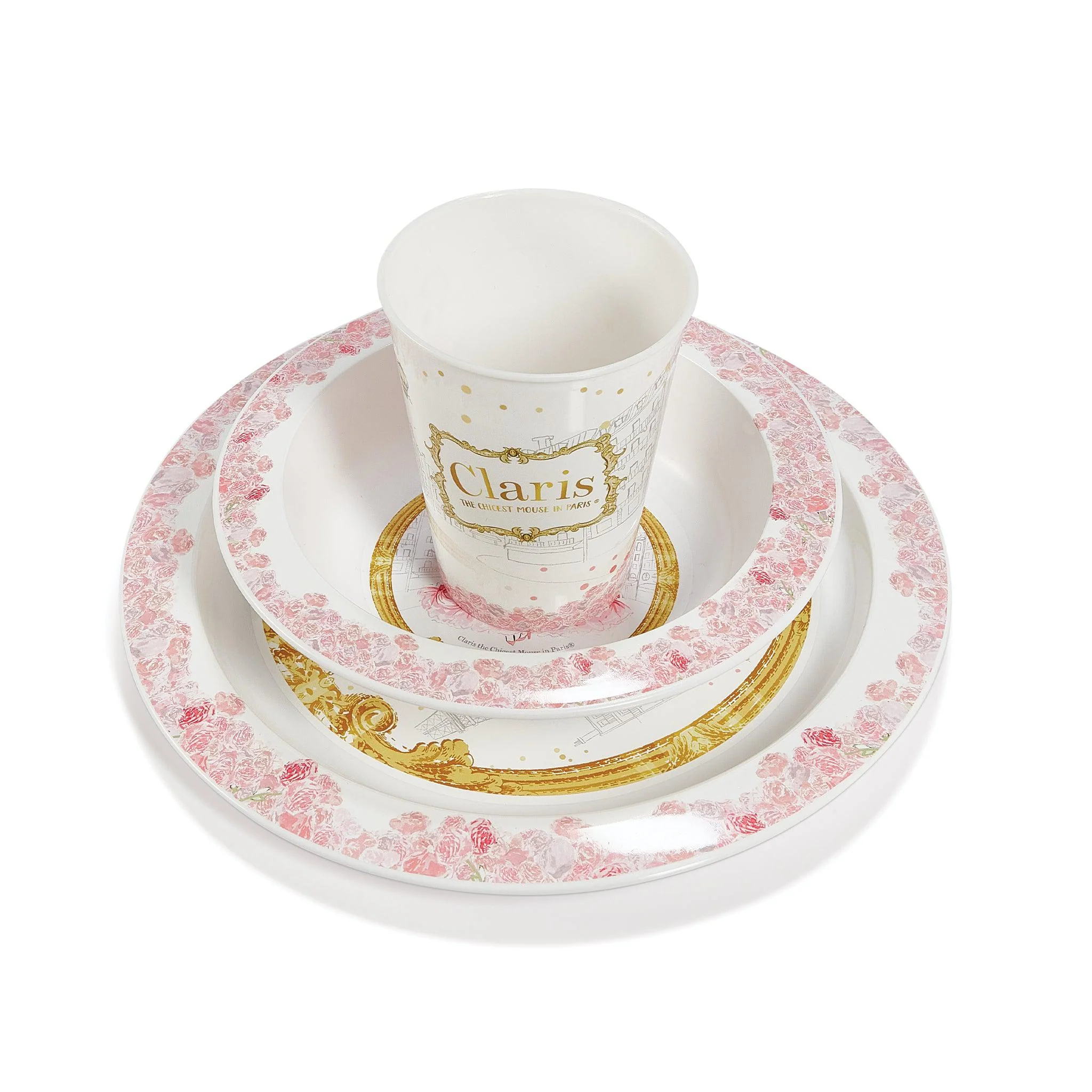 RETIRED - Claris The Mouse - 3 Piece Dinner Set