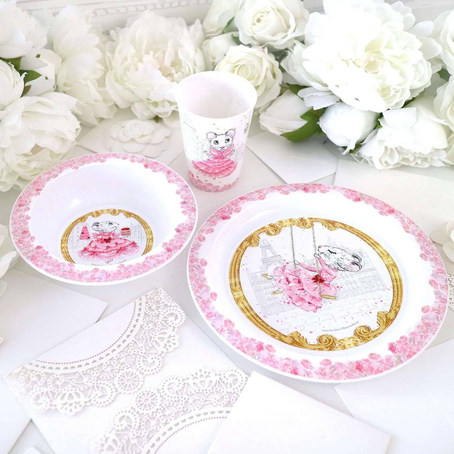 RETIRED - Claris The Mouse - 3 Piece Dinner Set - Image 2