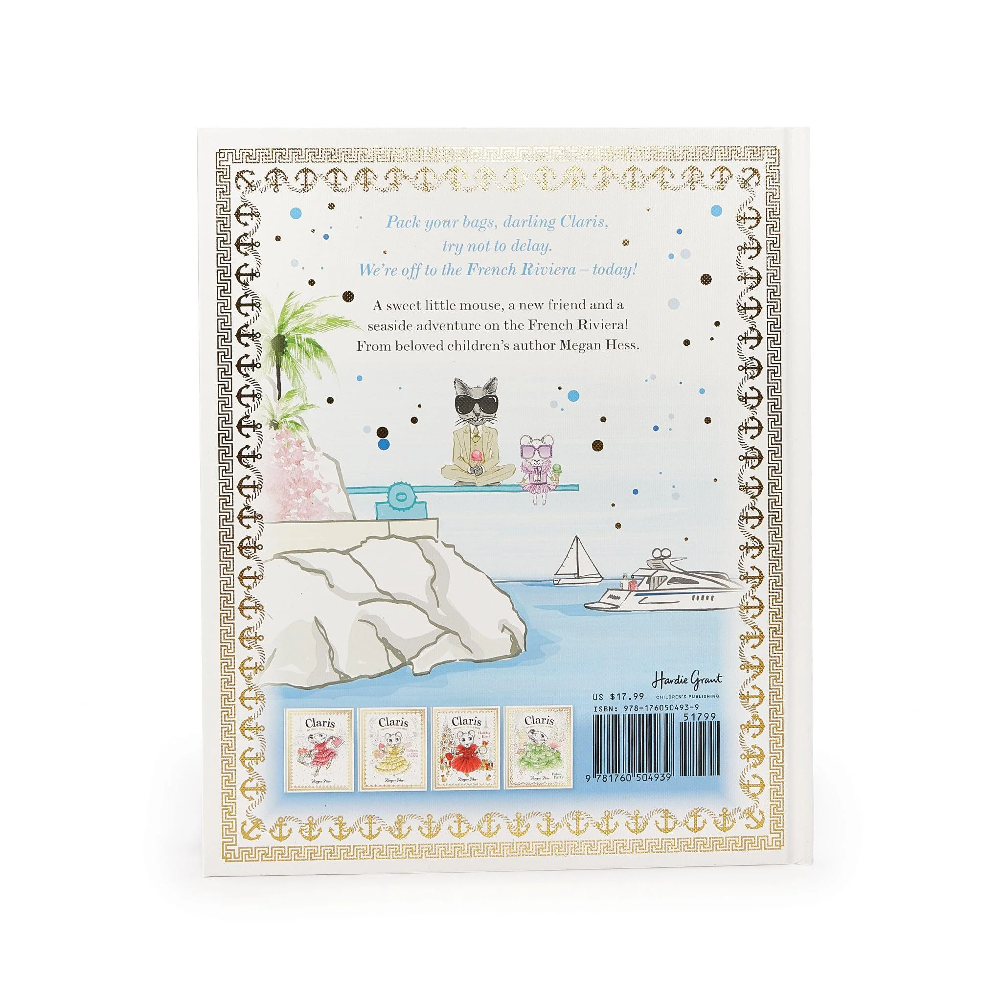 RETIRED - Claris The Mouse - Bonjour Riviera Hardcover Book - Image 4
