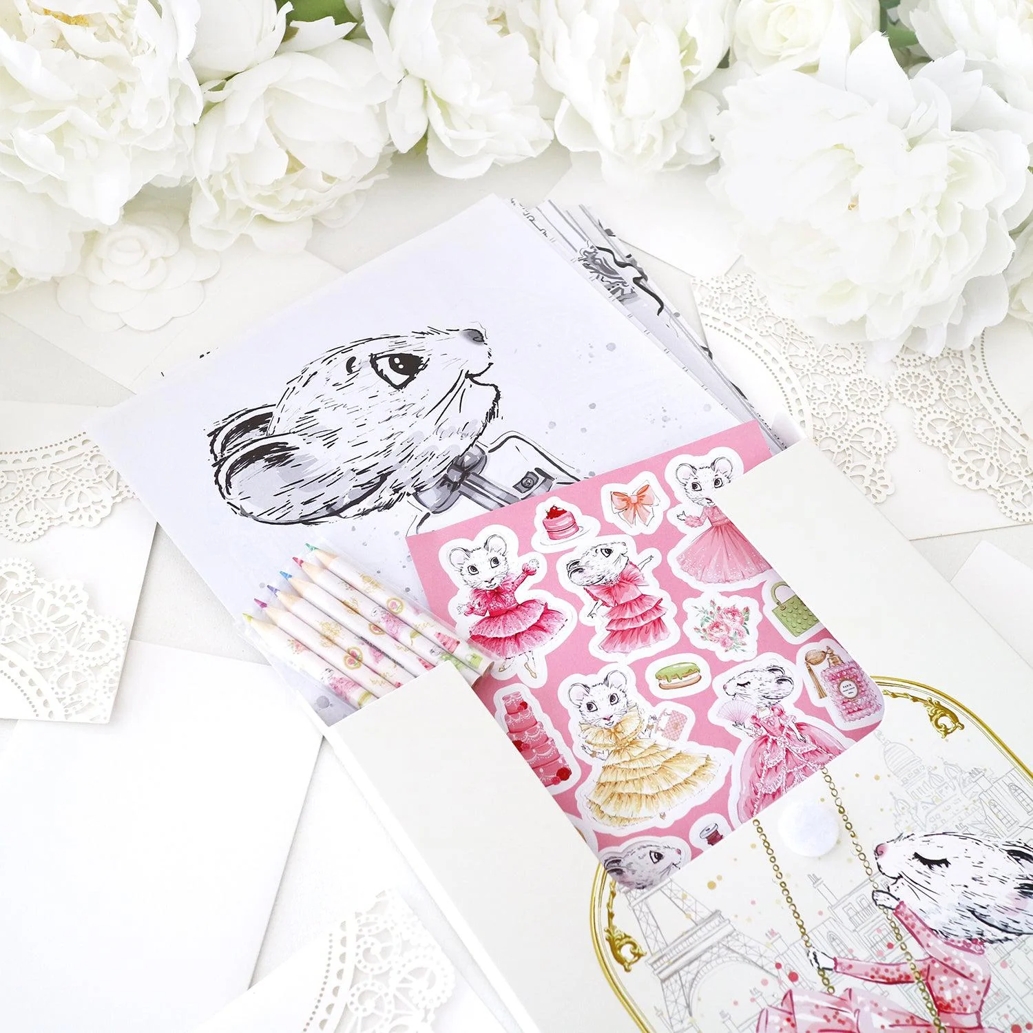 RETIRED - Claris The Mouse - Colouring Set - Image 2