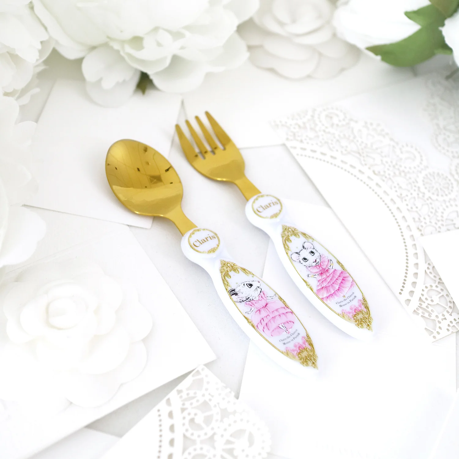 RETIRED - Claris The Mouse - Cutlery Set - Image 2