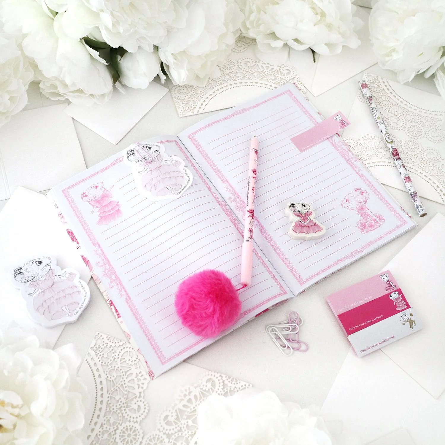 RETIRED - Claris The Mouse - Stationery Set - Image 2