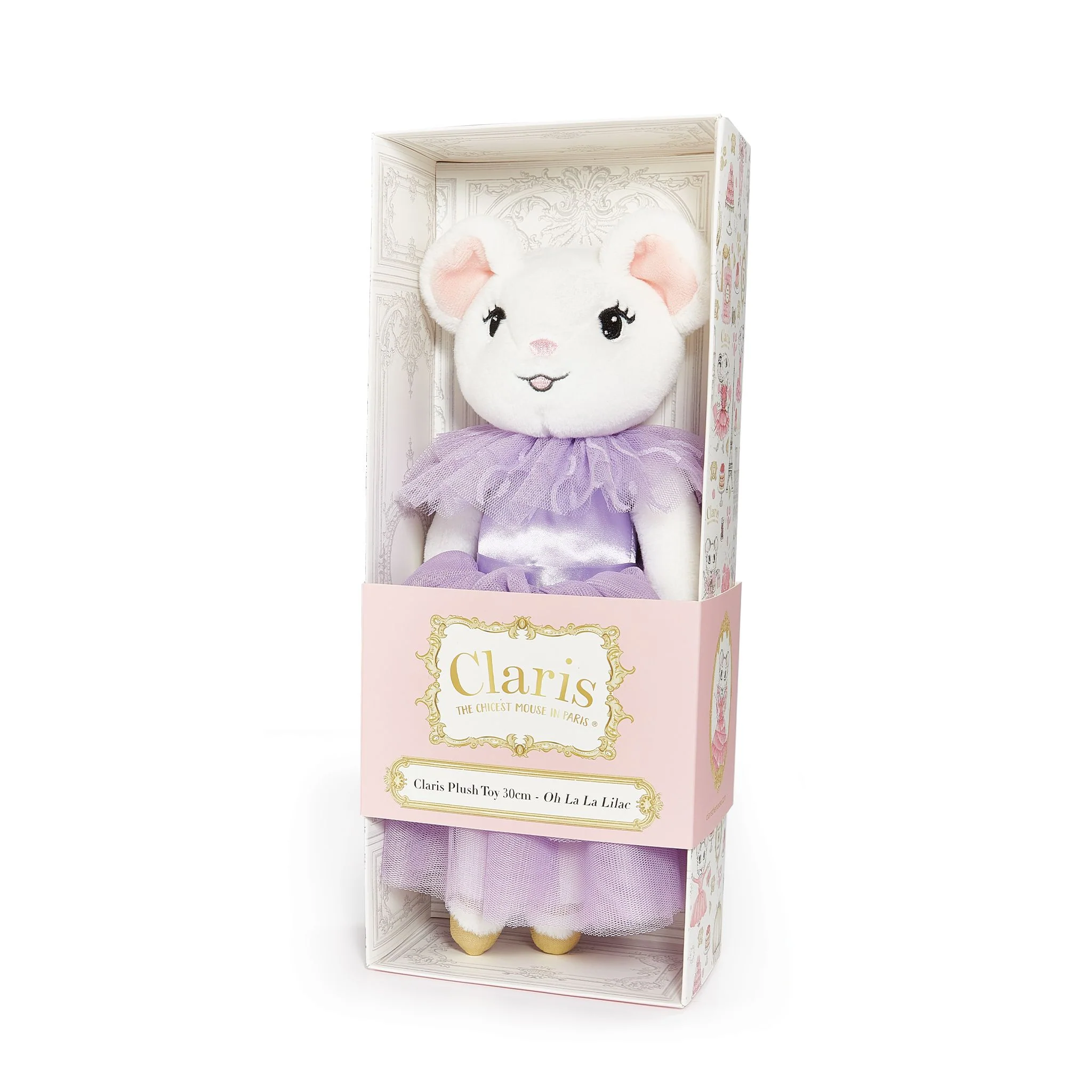 Claris The Mouse: The Secret Crown & Oh La La Lilac Plush Book Bundle - Image 8