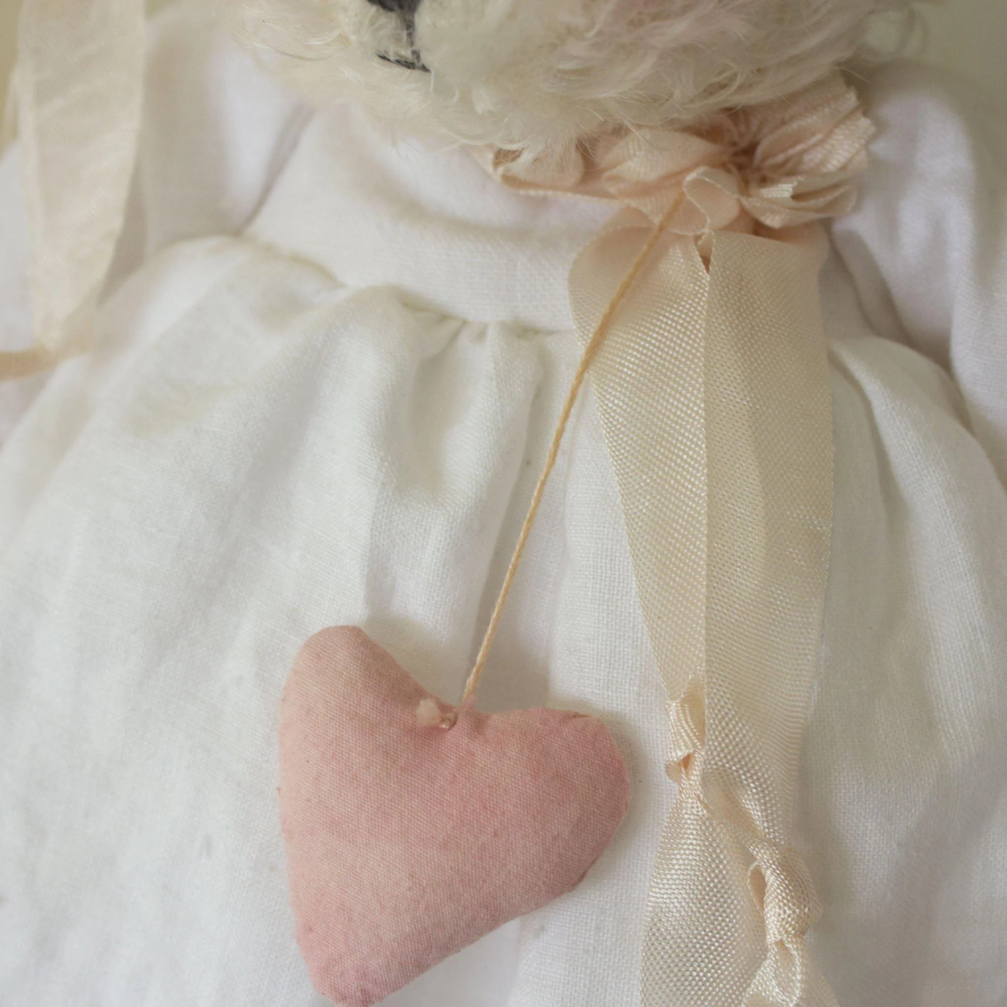 RETIRED - Hutch Studio - Lacey Linen - One Of A Kind Bunny - Image 5