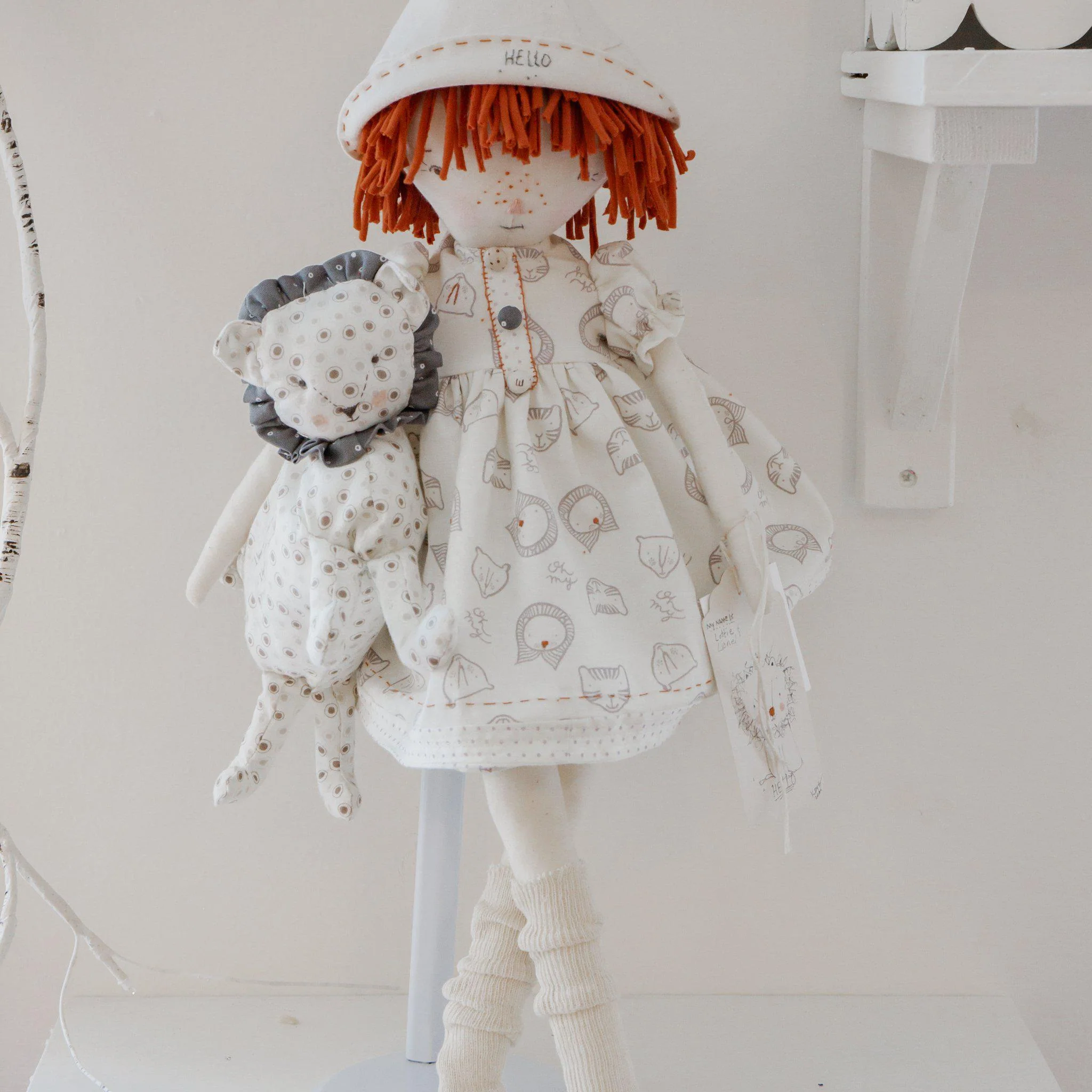 RETIRED - Hutch Studio Original - Lottie & Lionel - One of A Kind Doll