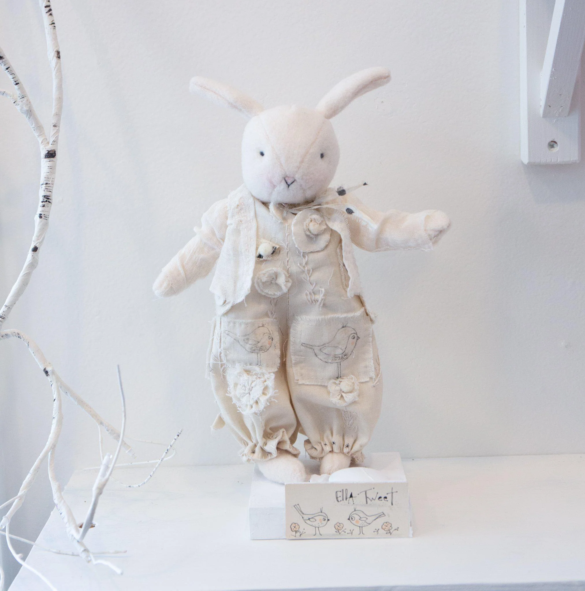 RETIRED - Hutch Studio Original - Ella Tweet - One of A Kind Bunny