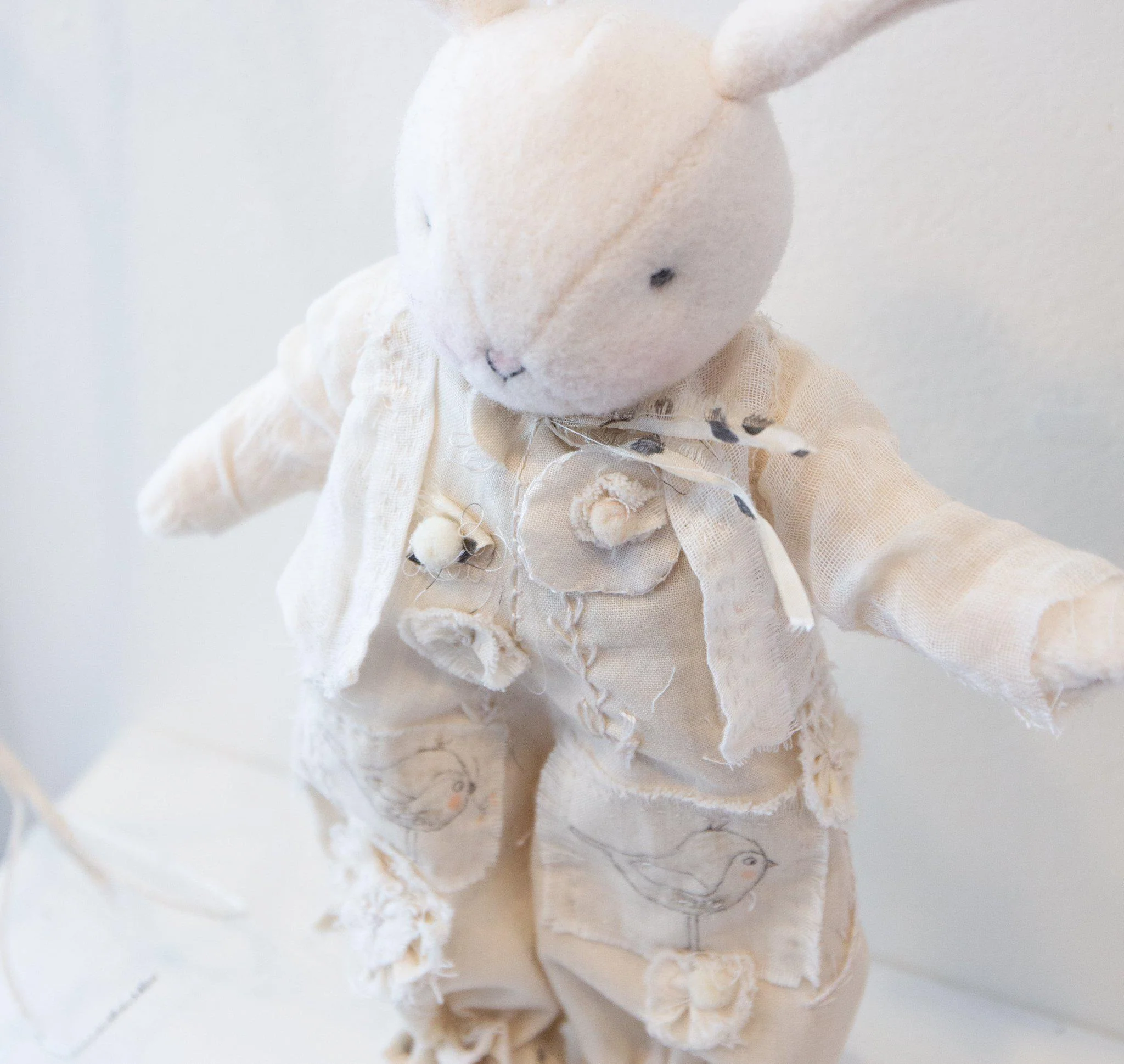 RETIRED - Hutch Studio Original - Ella Tweet - One of A Kind Bunny - Image 2