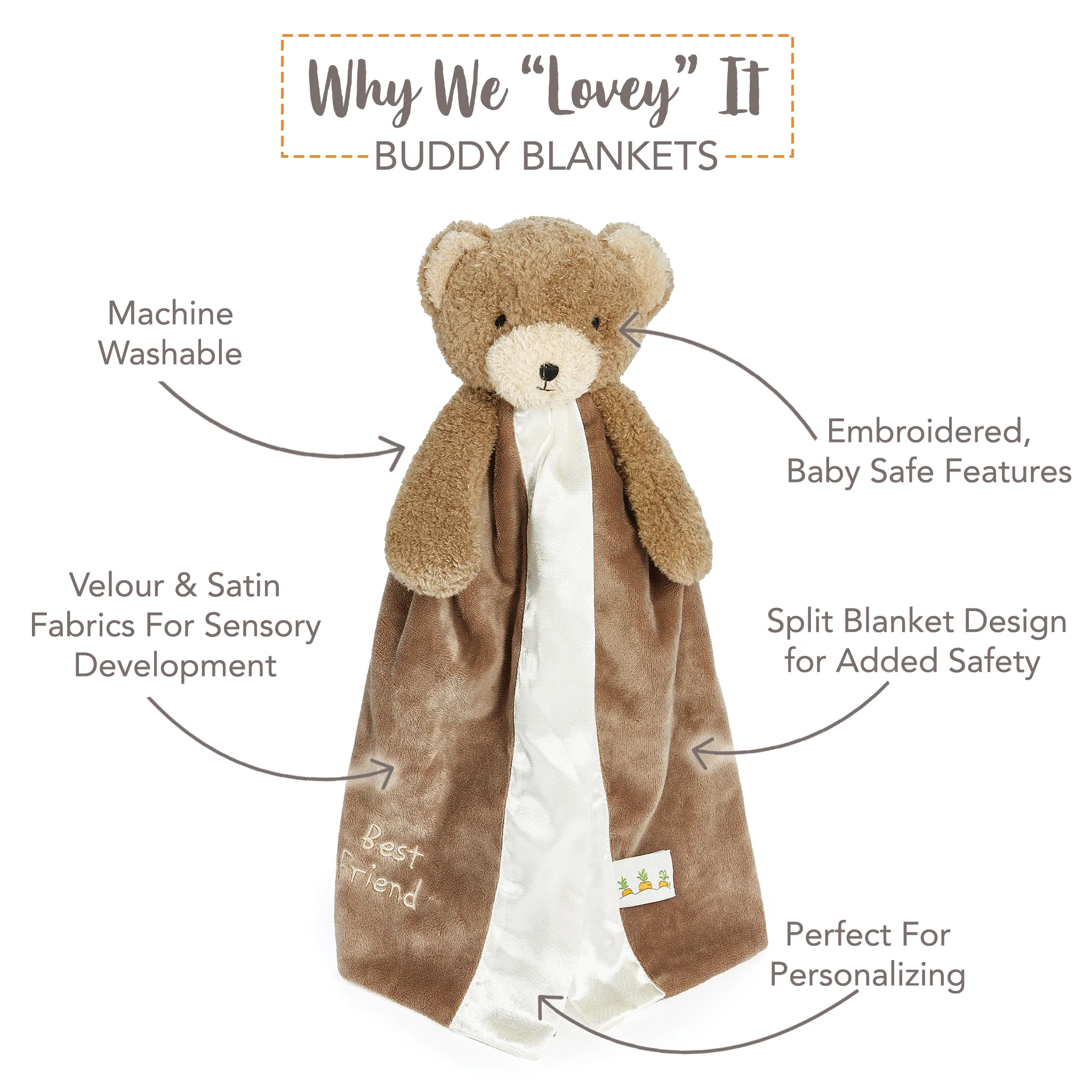 Cubby the Bear Buddy Blanket - 2 Pack - Image 3