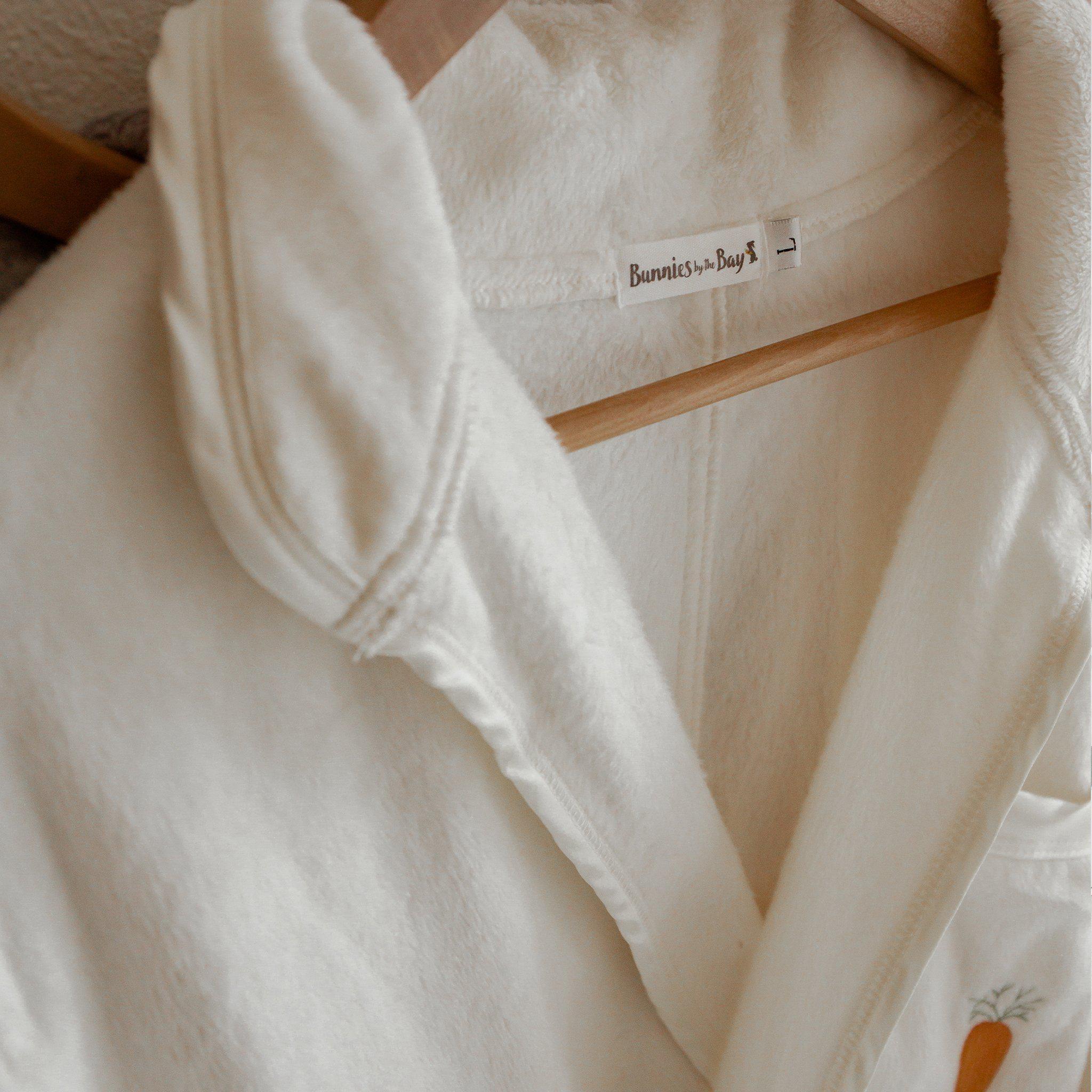 RETIRED - Cuddle Me Adult Plush Robe -  White - Image 4