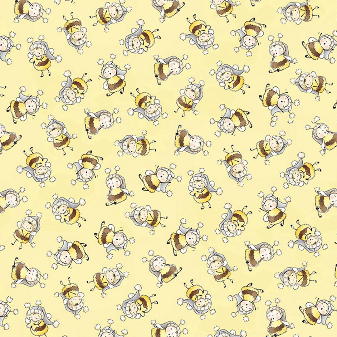 RETIRED - Fabric - Bloom and Little Star Collection - Bunny Bees - 1/4 yard