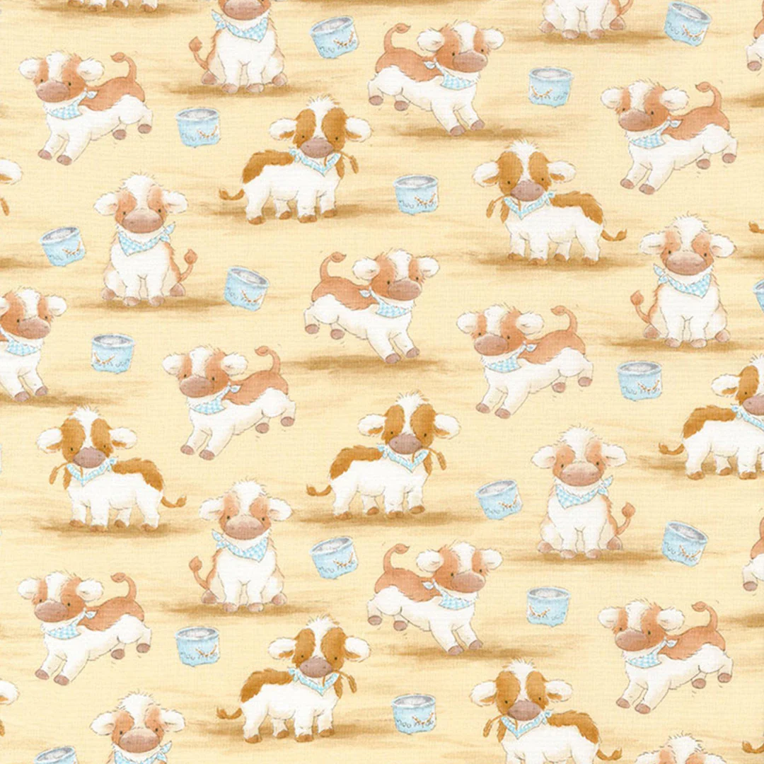 RETIRED - Fabric - Good Friends Farm Collection - Farm Cows - 1/4 yard