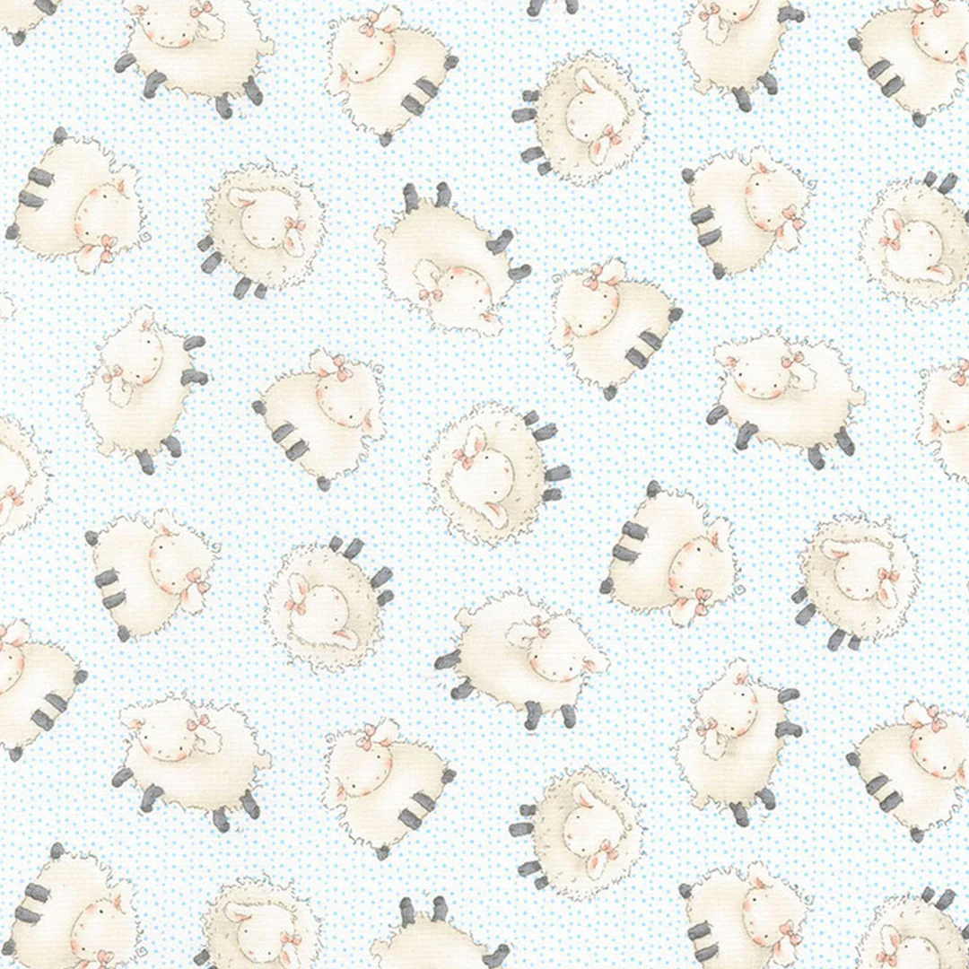 RETIRED - Fabric - Good Friends Farm Collection -  Sheep - 1/4 yd