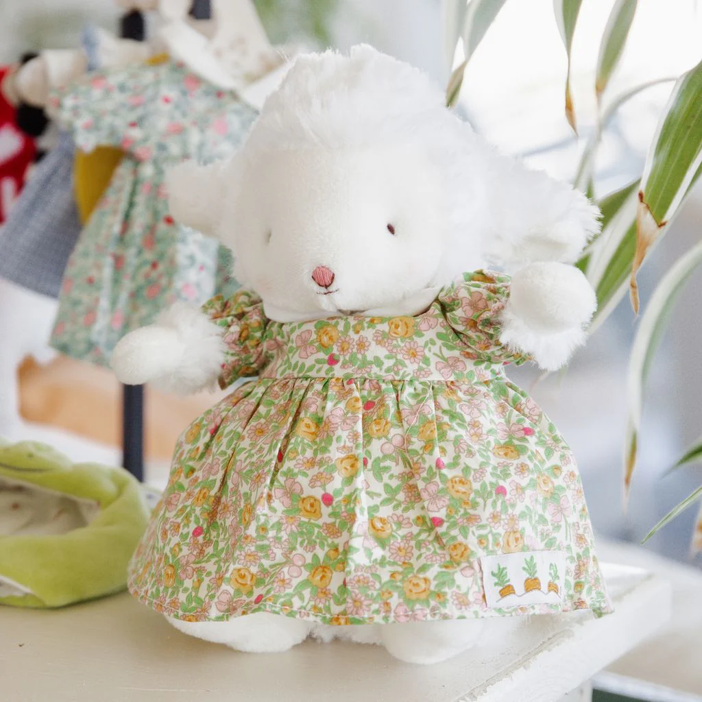 RETIRED - Kiddo's Closet Floral Dress - Green & Pink - Image 2