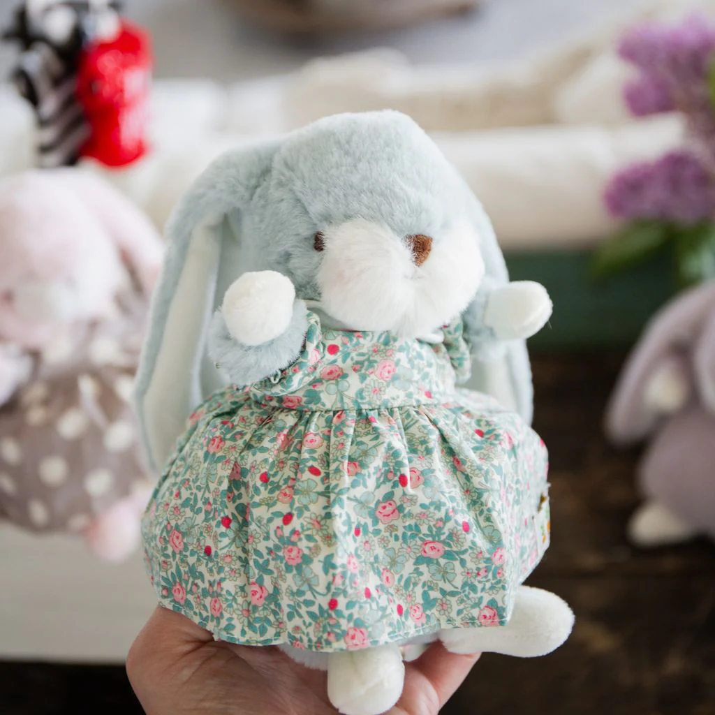 RETIRED - Kiddo's Closet Floral Dress - Teal & Pink - Image 2