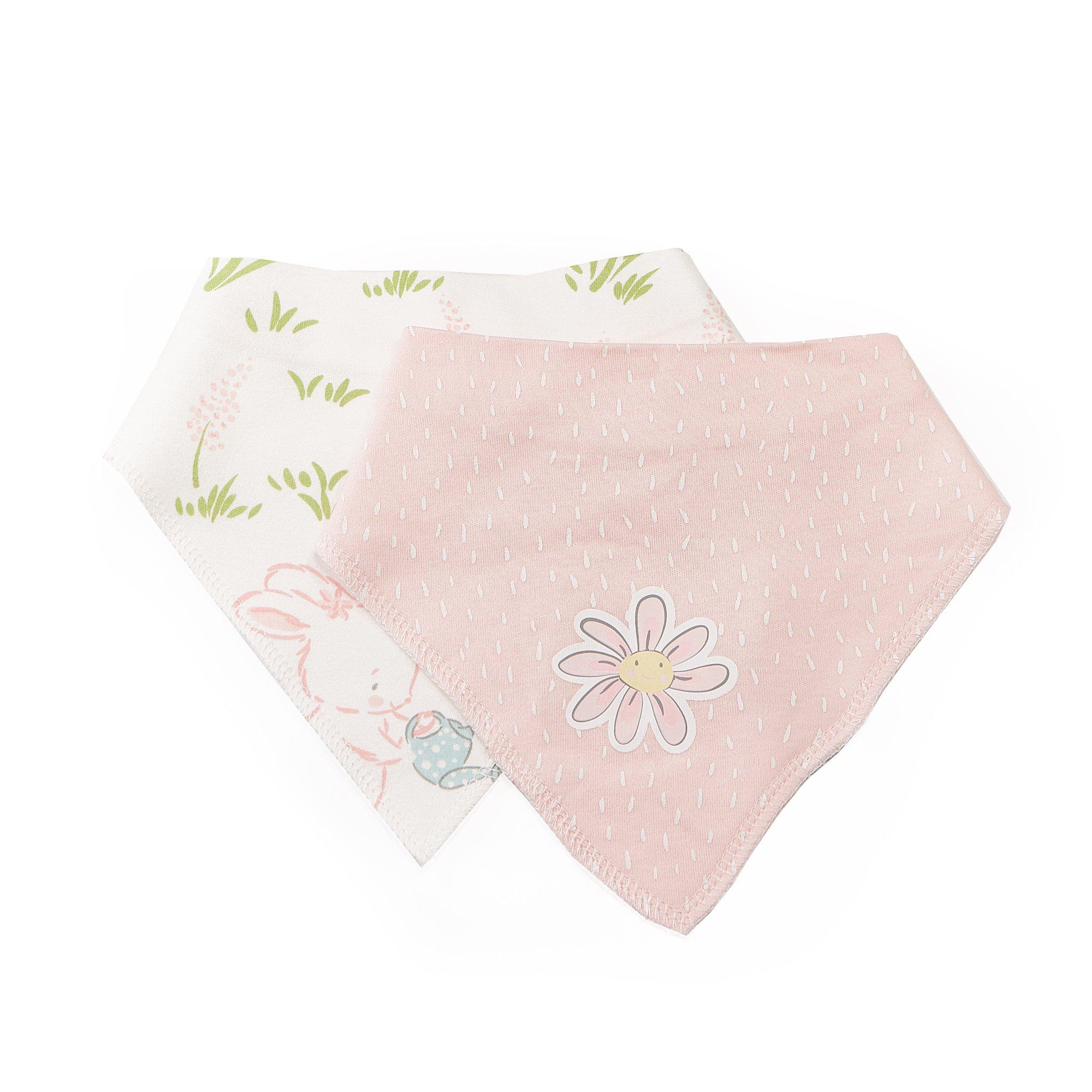 RETIRED - Friendship Blossoms Dribble Bibs - 2 Pack