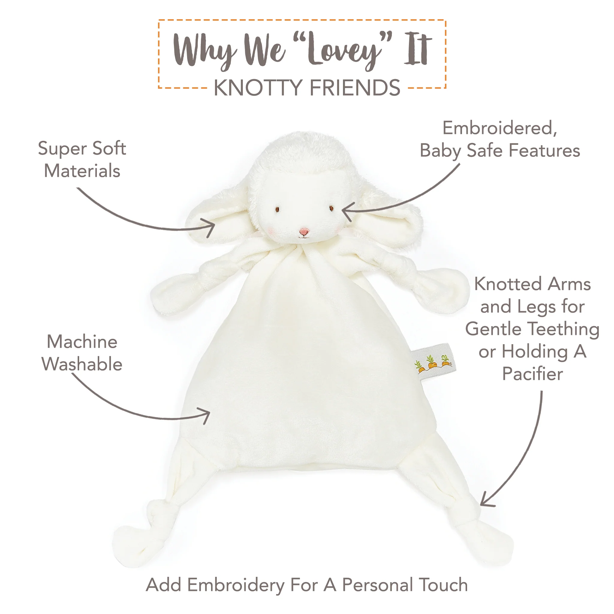 Kiddo the Lamb Knotty Friend - Image 3