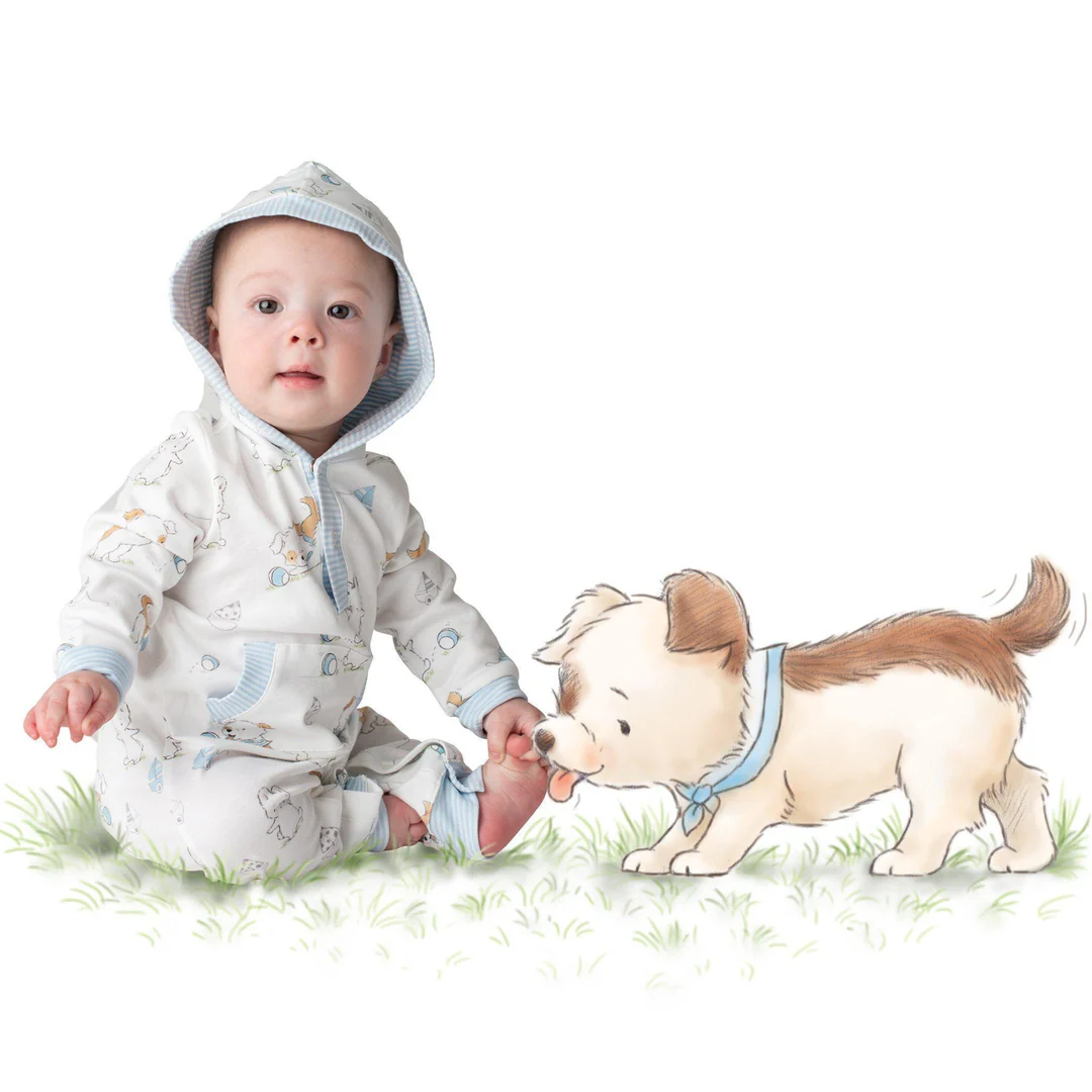 RETIRED - Have A Ball Hooded Romper - Image 2