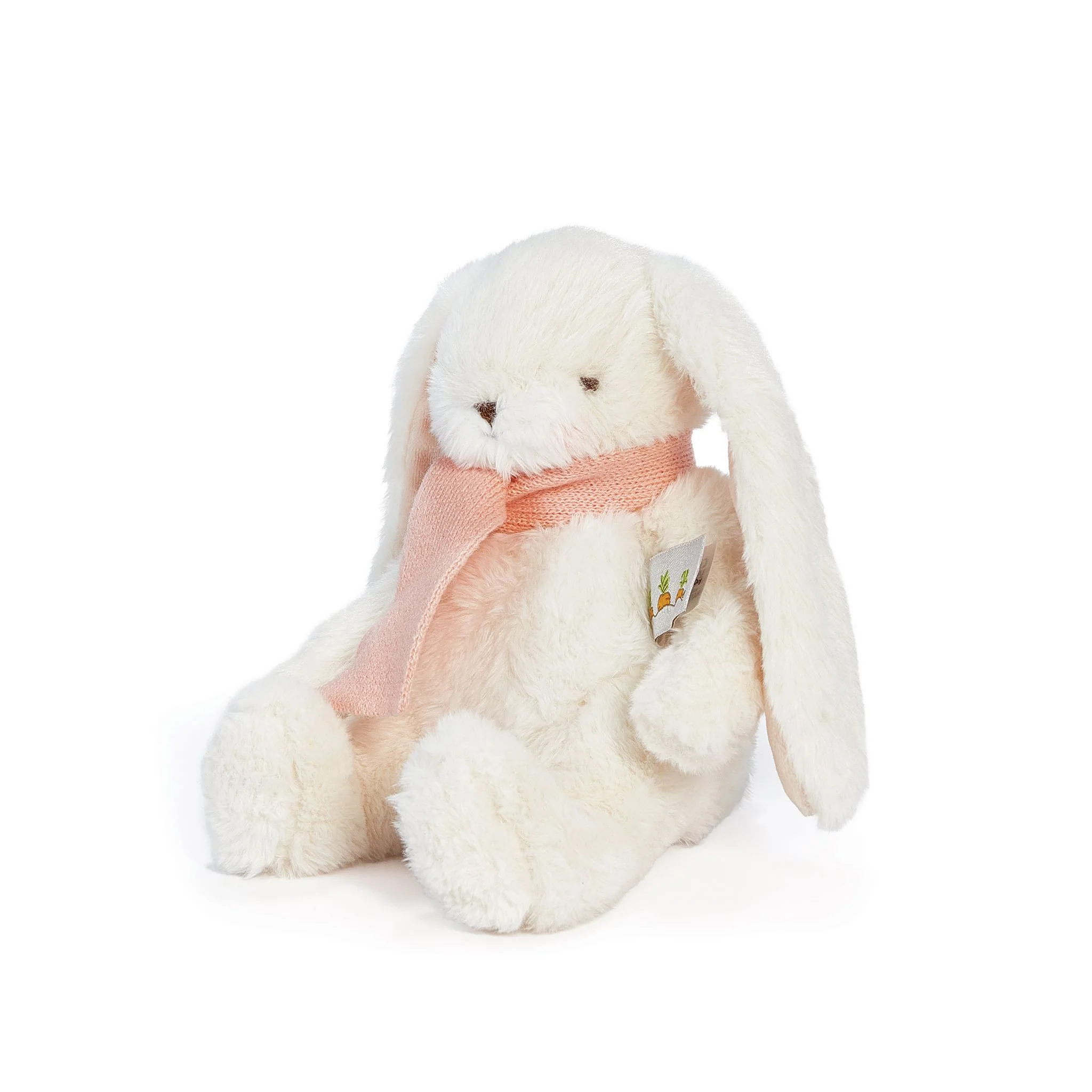 RETIRED - Holiday Wee Nibble Cream Bunny - Pink Scarf - Image 3
