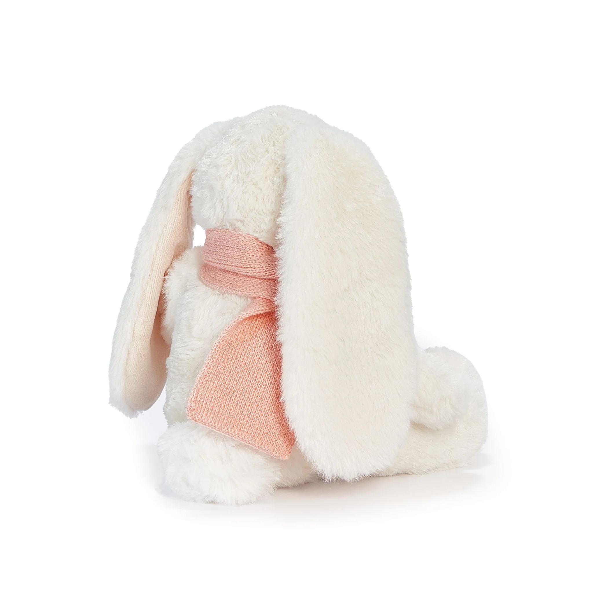 RETIRED - Holiday Wee Nibble Cream Bunny - Pink Scarf - Image 4