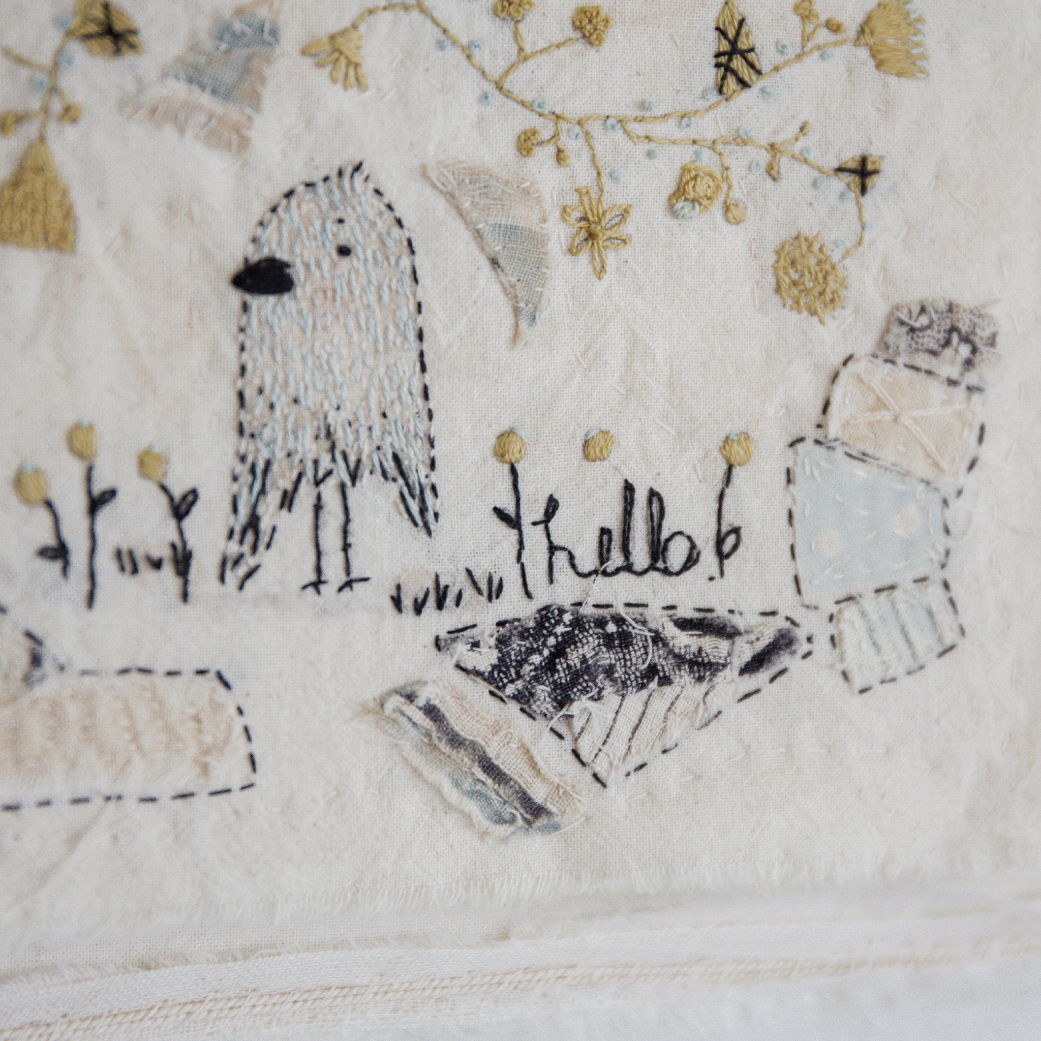 RETIRED - Hutch Studio - Birds the Word Fabric Art Collection | A Birds Brain - Image 3