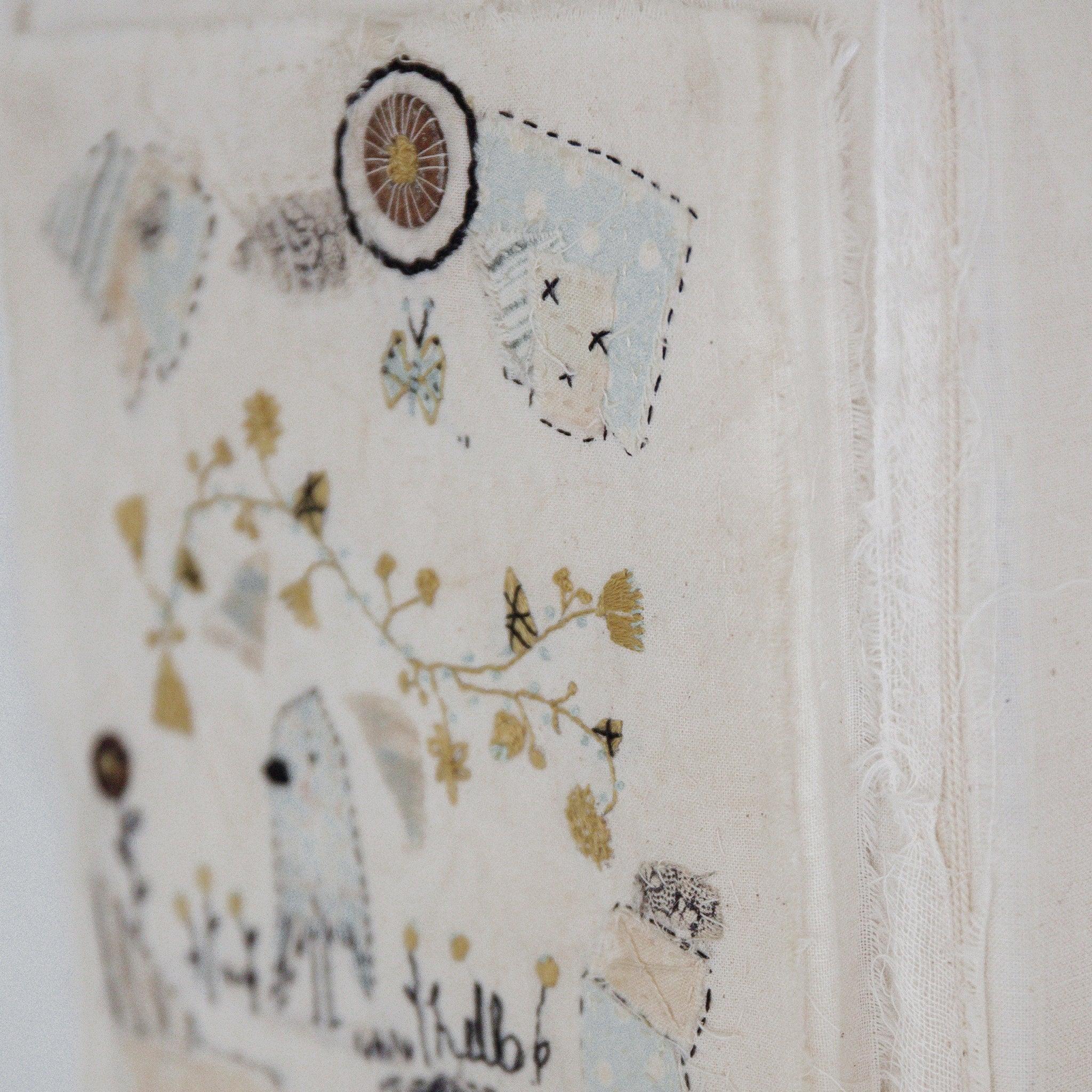 RETIRED - Hutch Studio - Birds the Word Fabric Art Collection | A Birds Brain - Image 5
