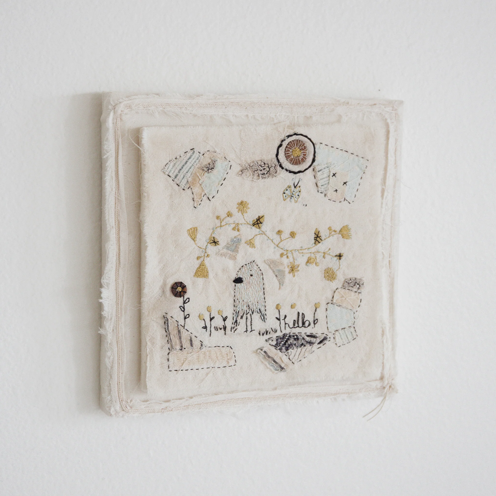 RETIRED - Hutch Studio - Birds the Word Fabric Art Collection | A Birds Brain - Image 6
