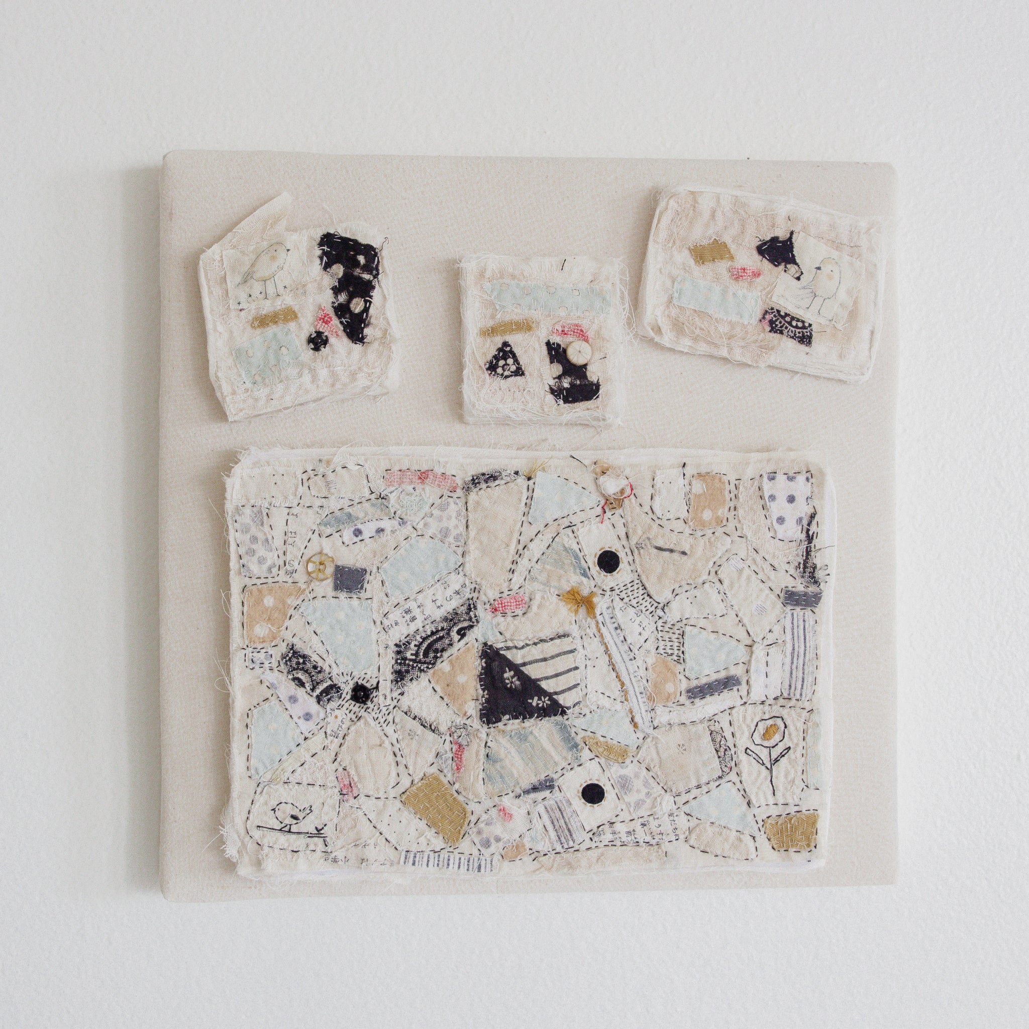 RETIRED - Hutch Studio - Birds the Word Fabric Art Collection | Three Wee Chichadee