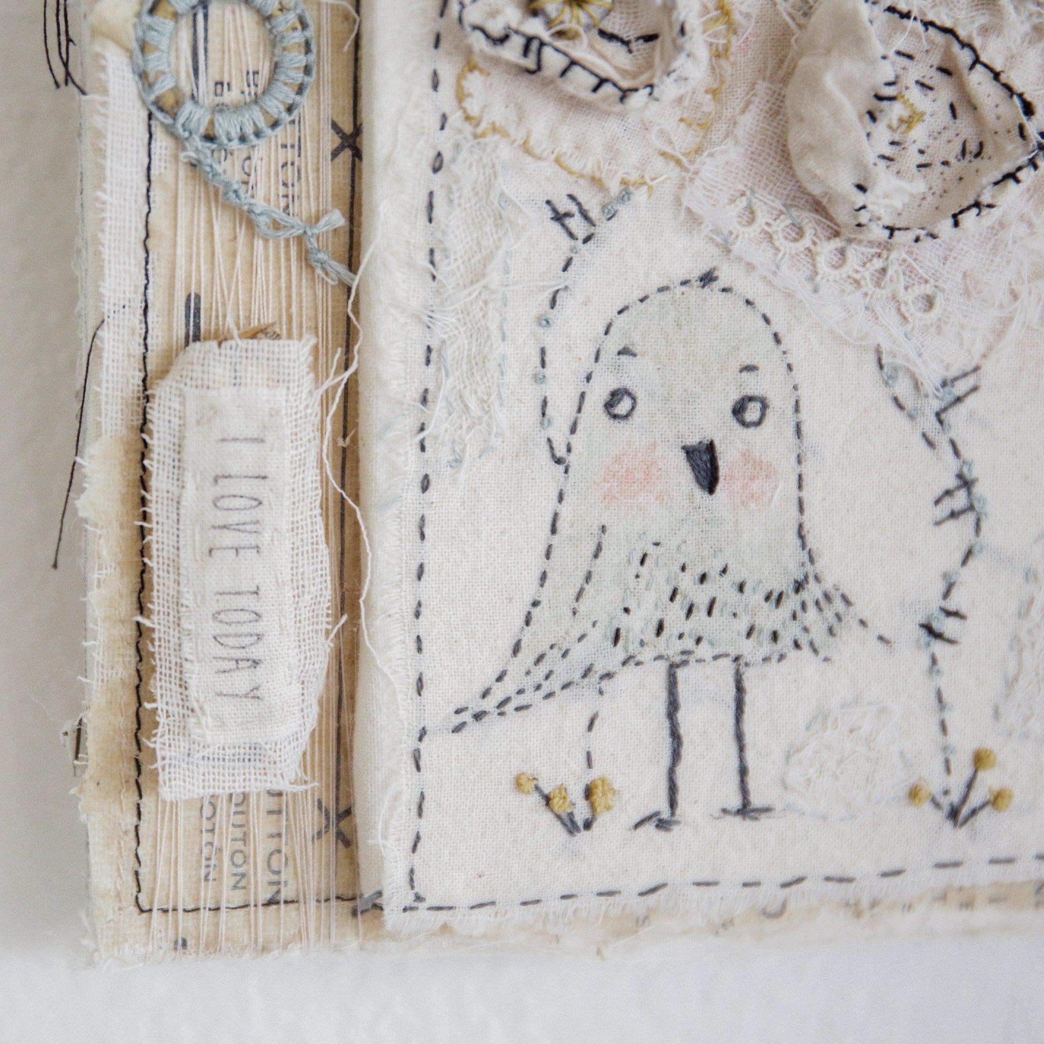 RETIRED - Hutch Studio - Birds the Word Fabric Art Collection | Grounded - Image 3