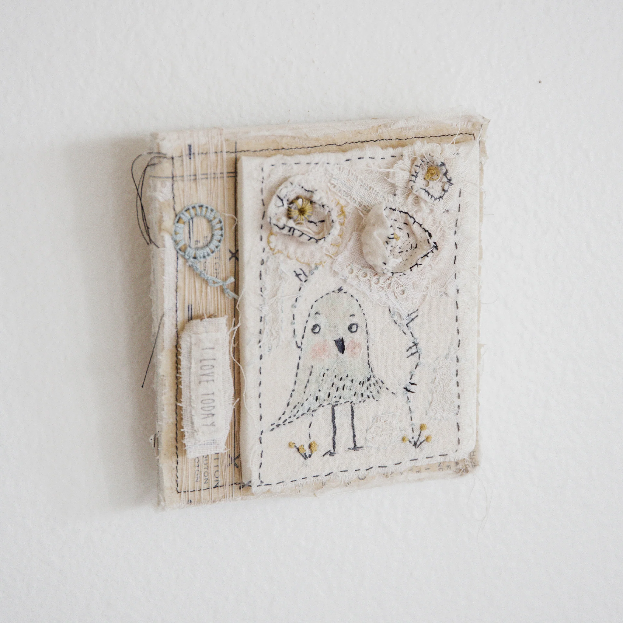 RETIRED - Hutch Studio - Birds the Word Fabric Art Collection | Grounded - Image 5