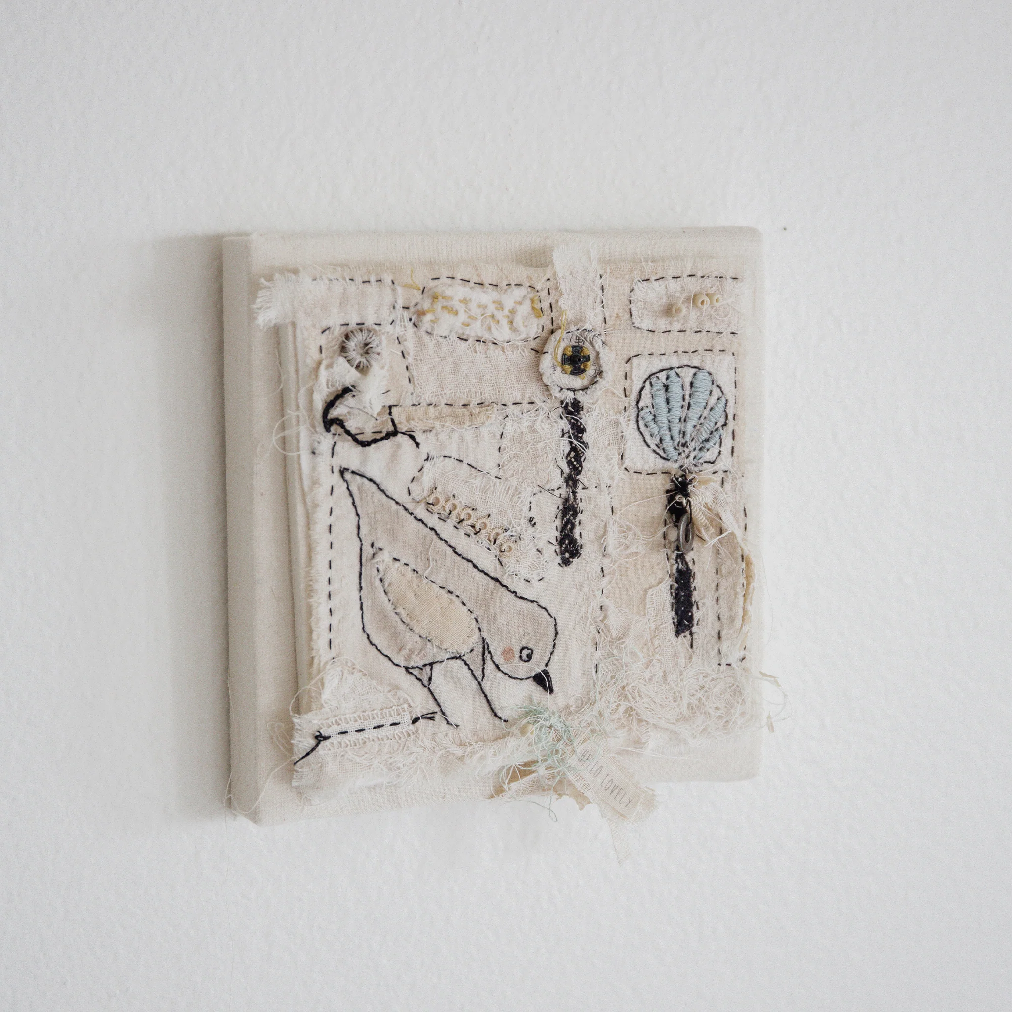 RETIRED - Hutch Studio - Birds the Word Fabric Art Collection | Pecking Order - Image 6