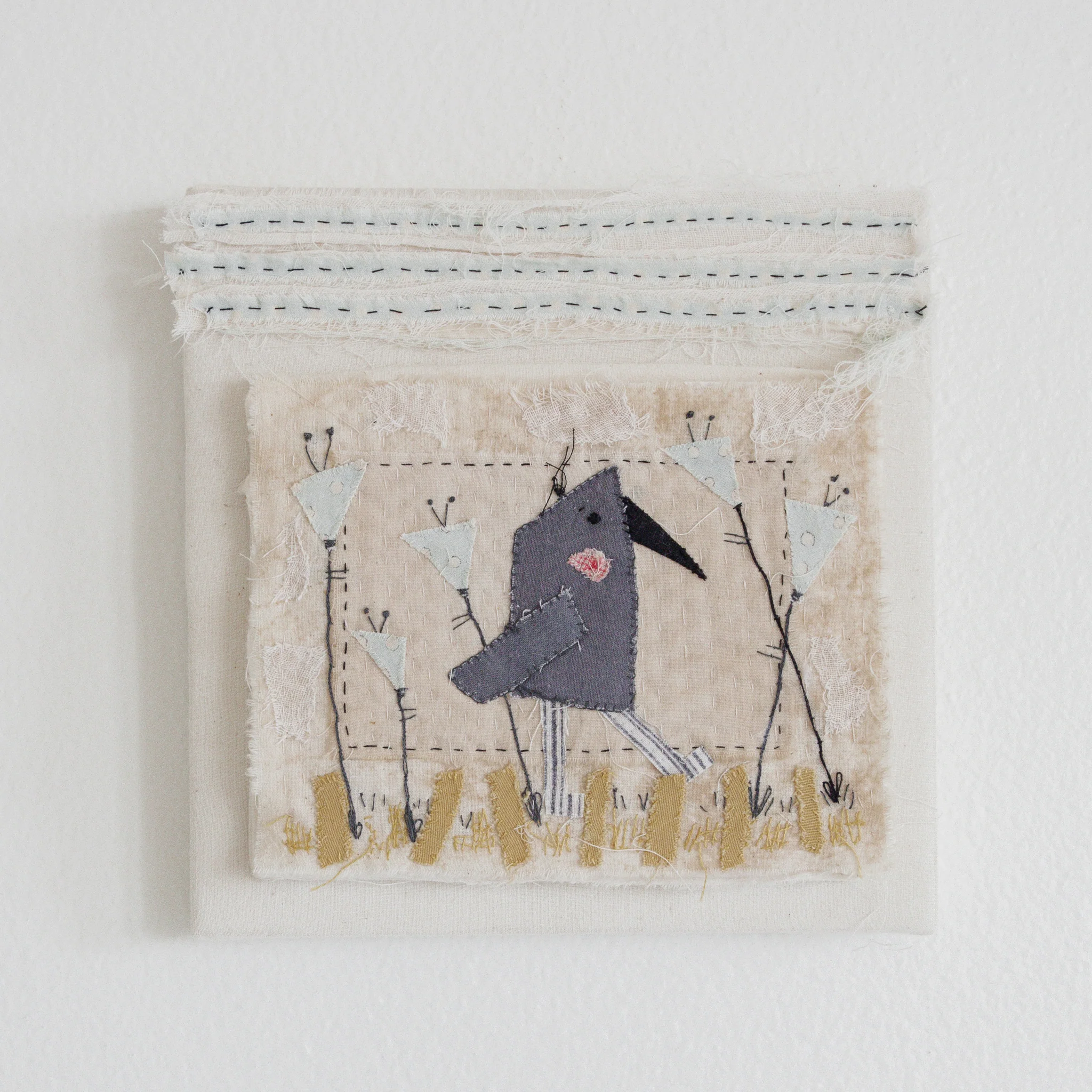 RETIRED - Hutch Studio - Birds the Word Fabric Art Collection | The Crows Knows