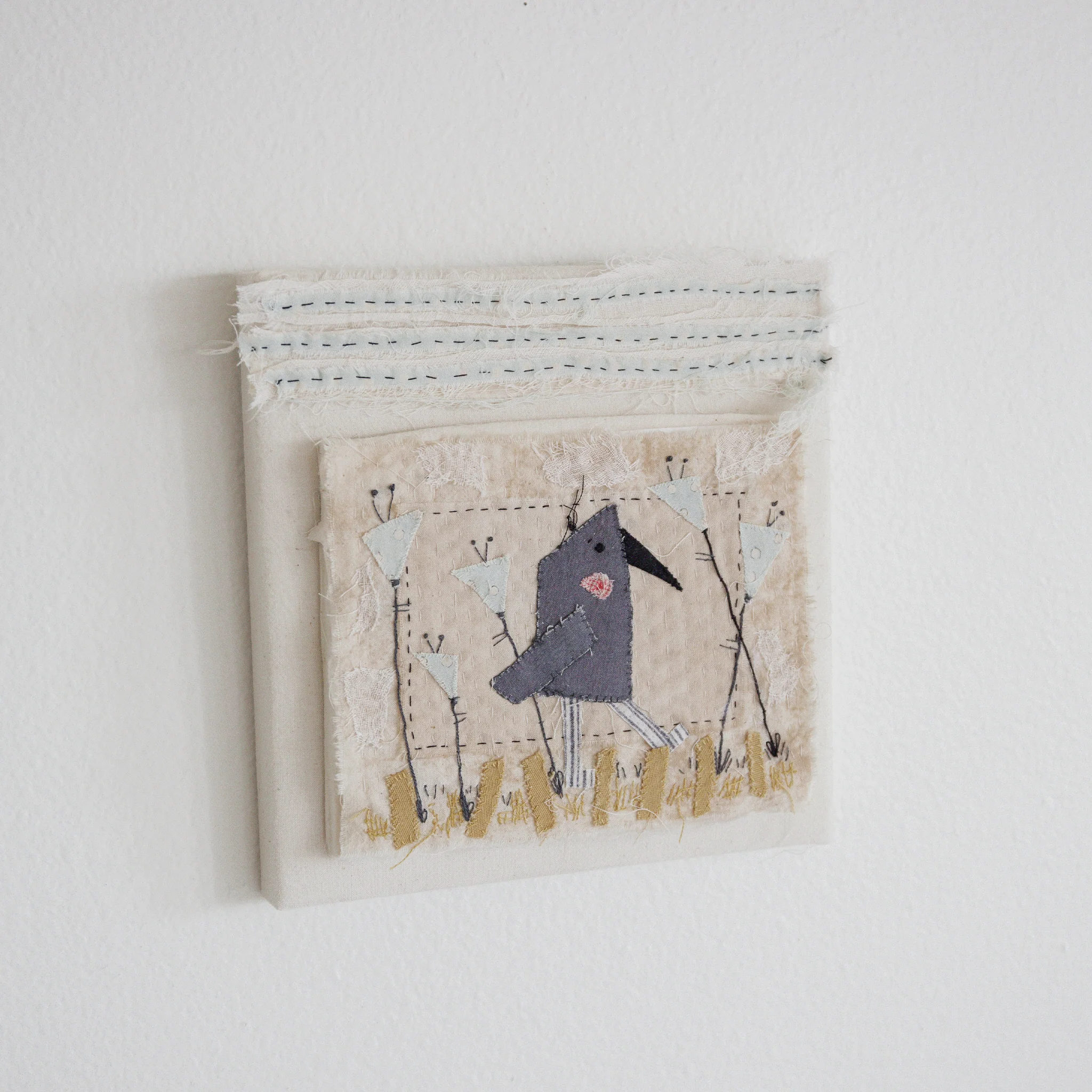 RETIRED - Hutch Studio - Birds the Word Fabric Art Collection | The Crows Knows - Image 5