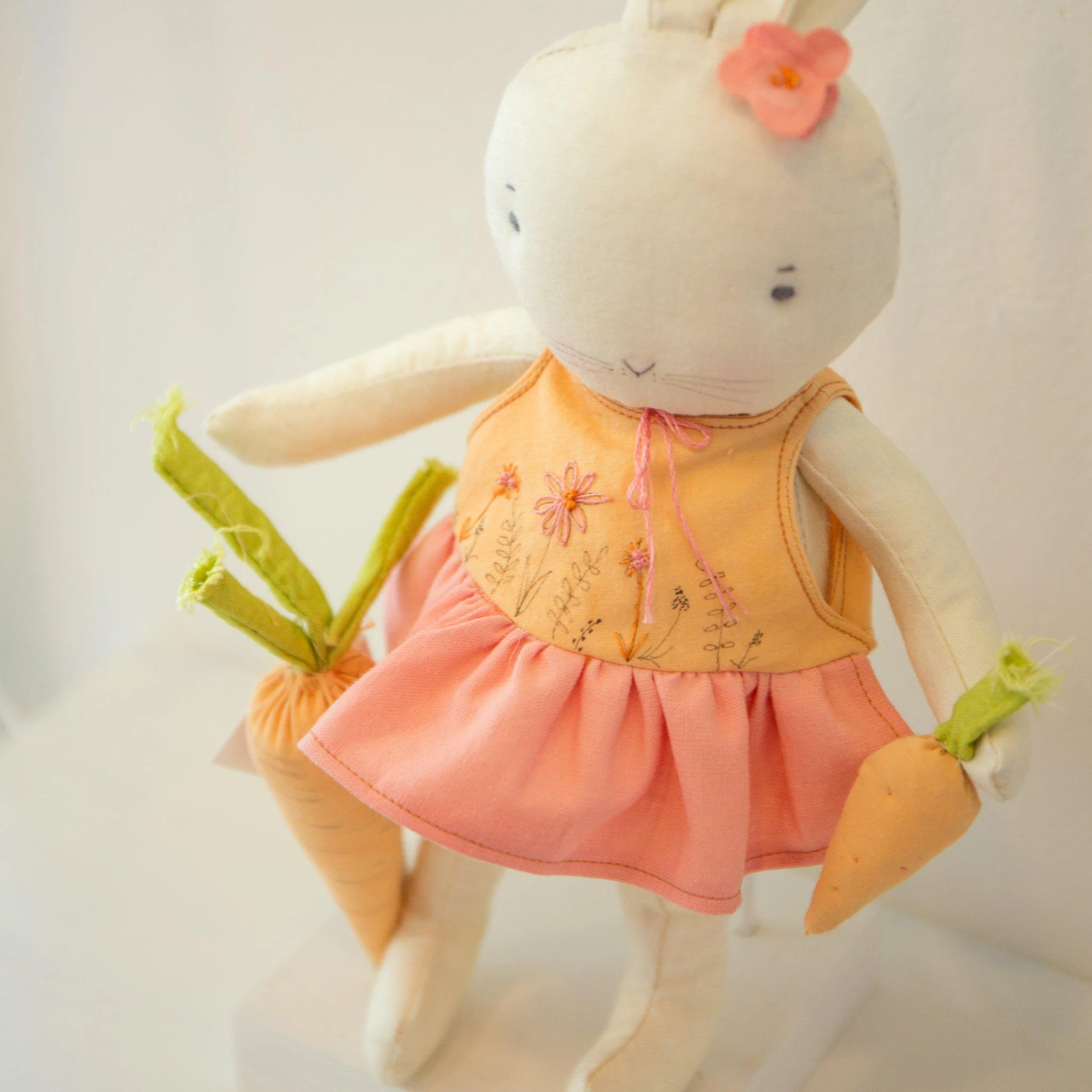 RETIRED - Hutch Studio - Coco Carrot - One of a Kind Bunny - Image 3