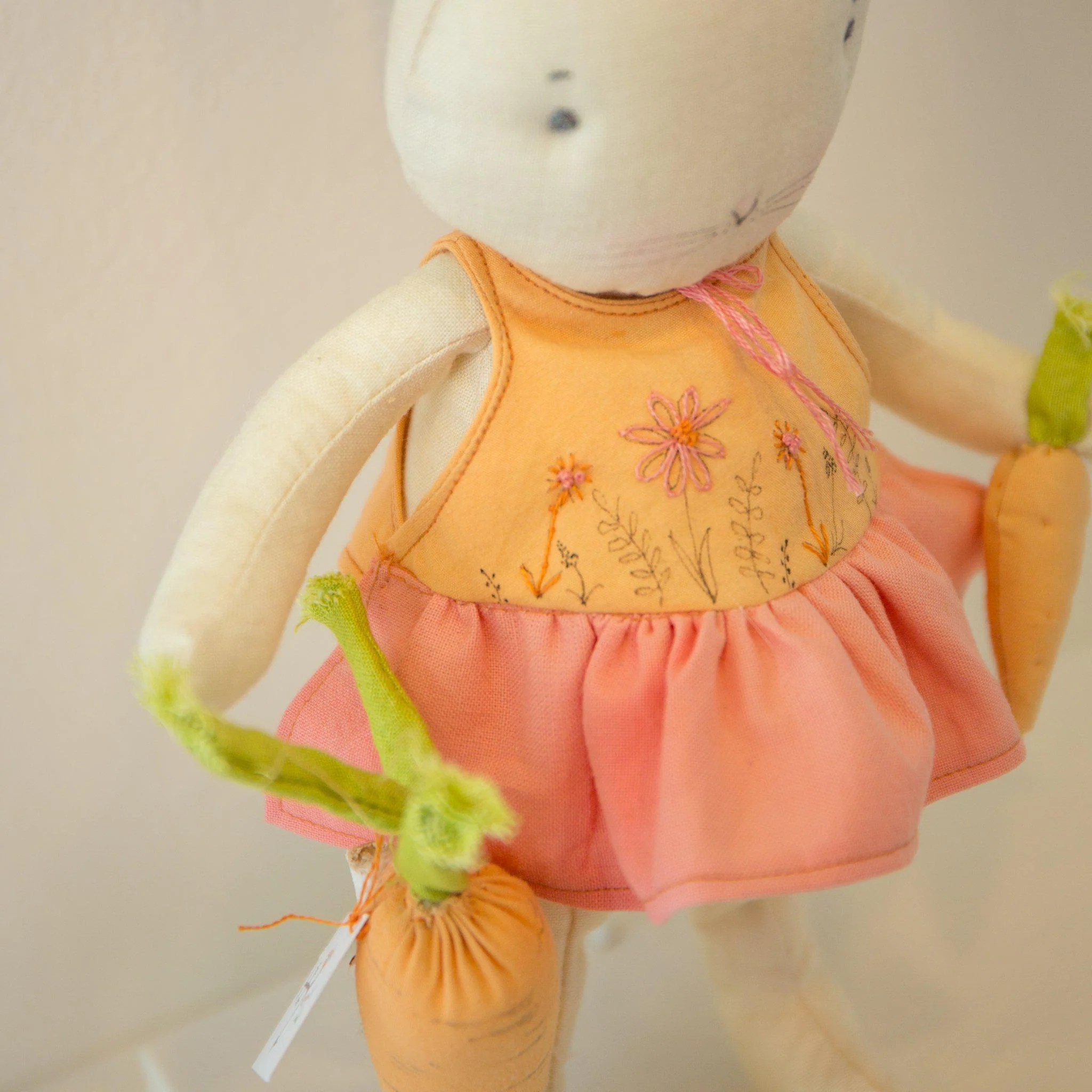 RETIRED - Hutch Studio - Coco Carrot - One of a Kind Bunny - Image 4