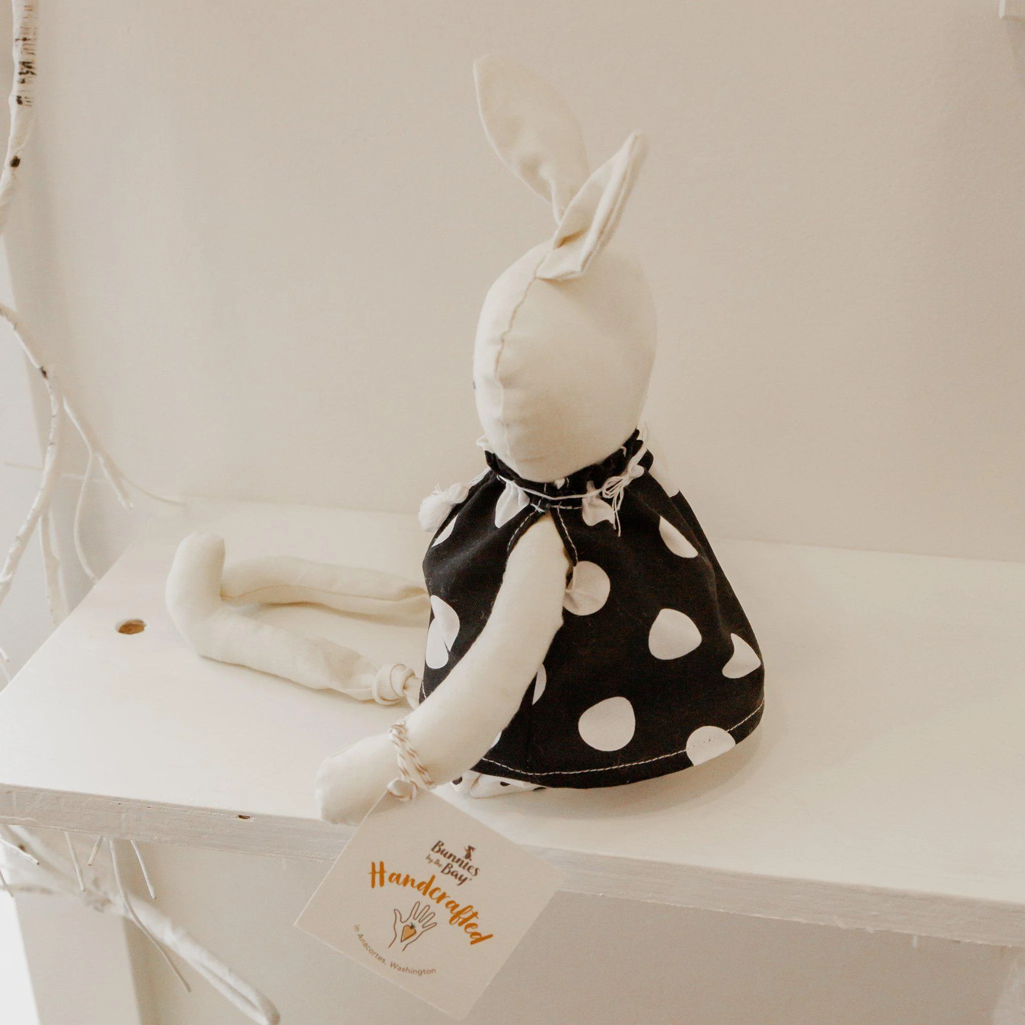 RETIRED - Hutch Studio - Dottie Bun 2 - One of a Kind Bunny - Image 4